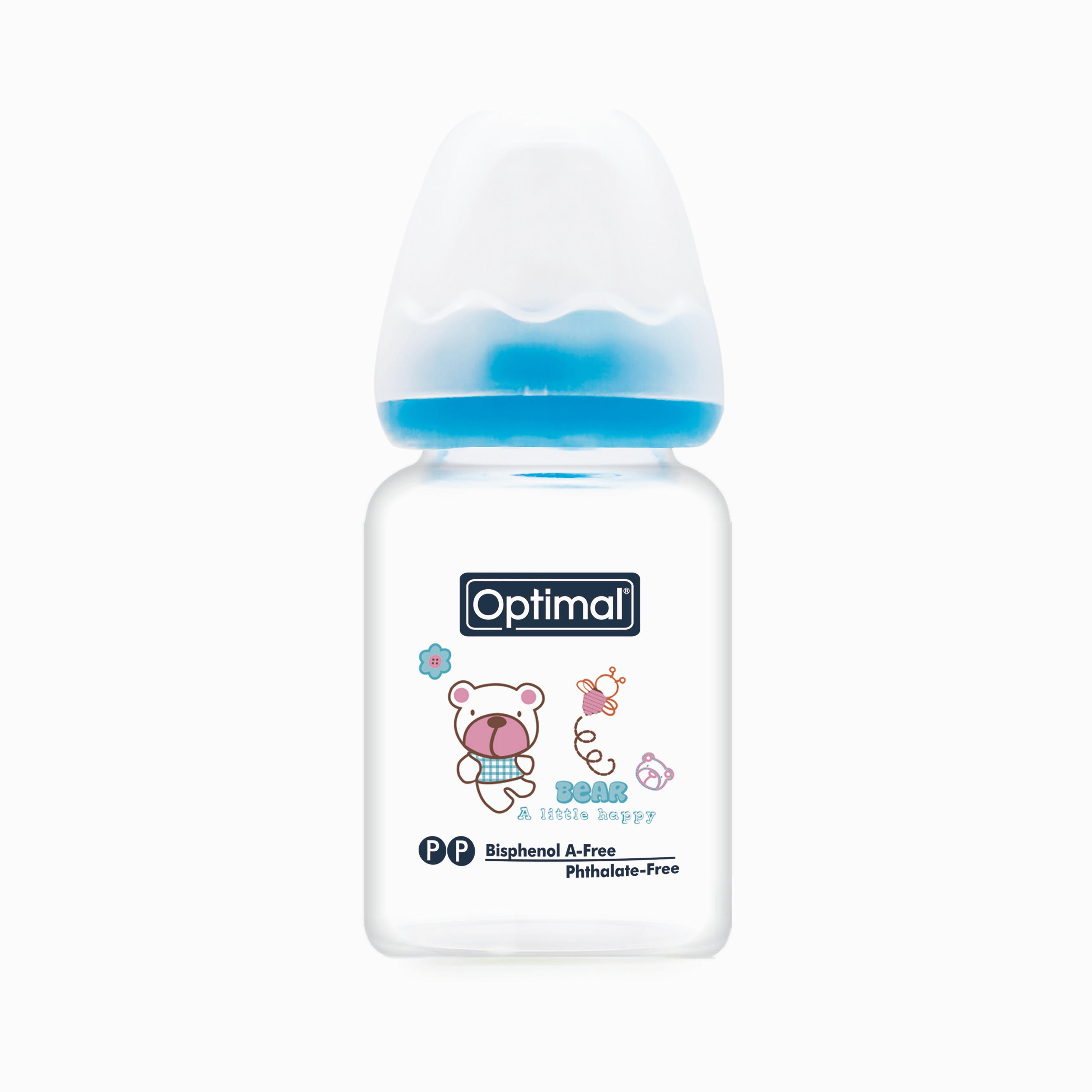 Optimal Glass Feeding Bottle, 60 ml-baby-feeding-feedingbottles-bottlesandteats-image-1