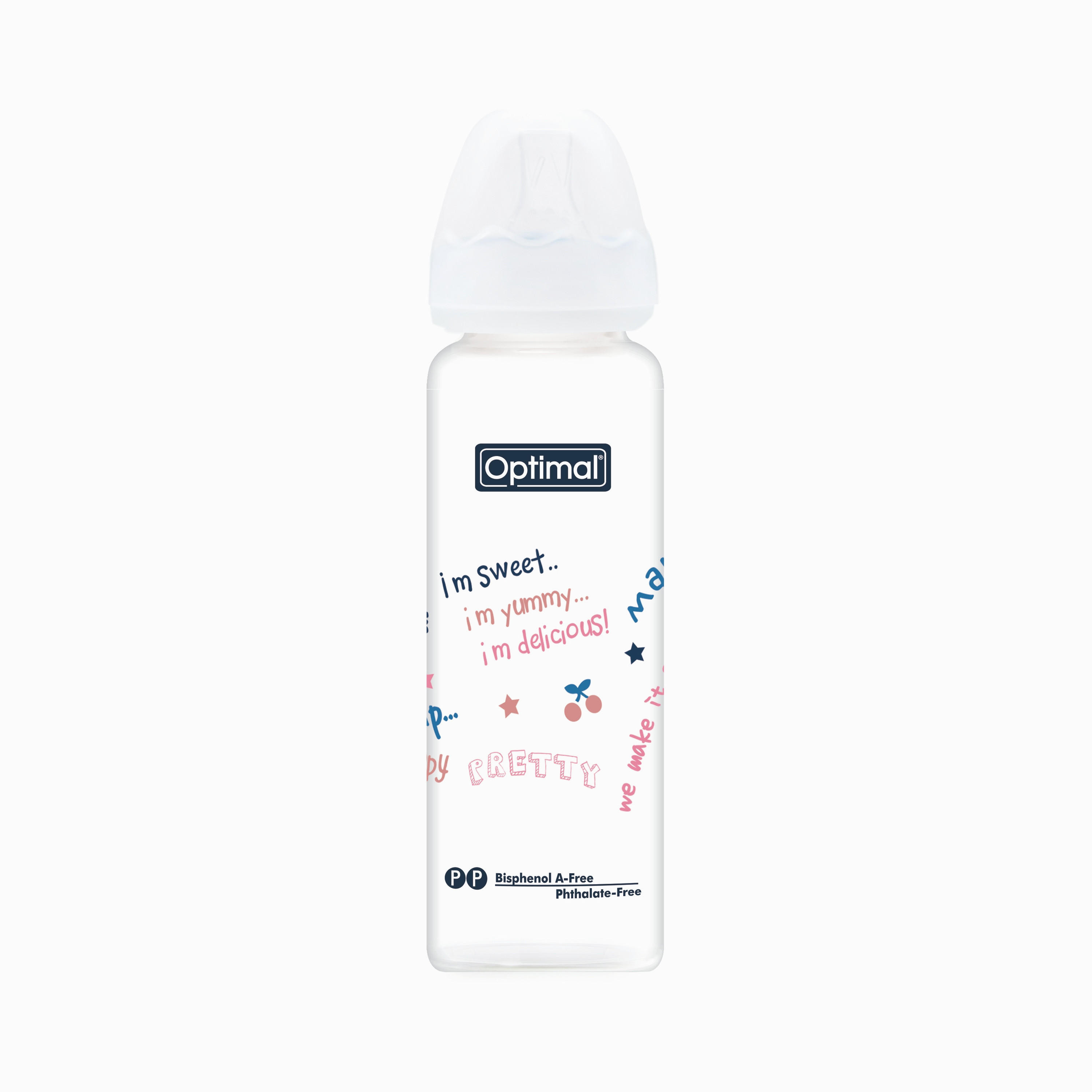 زجاجة رضاعة من الزجاج من أوبتيمال, 240 مل-baby-feeding-feedingbottles-bottlesandteats-image-1