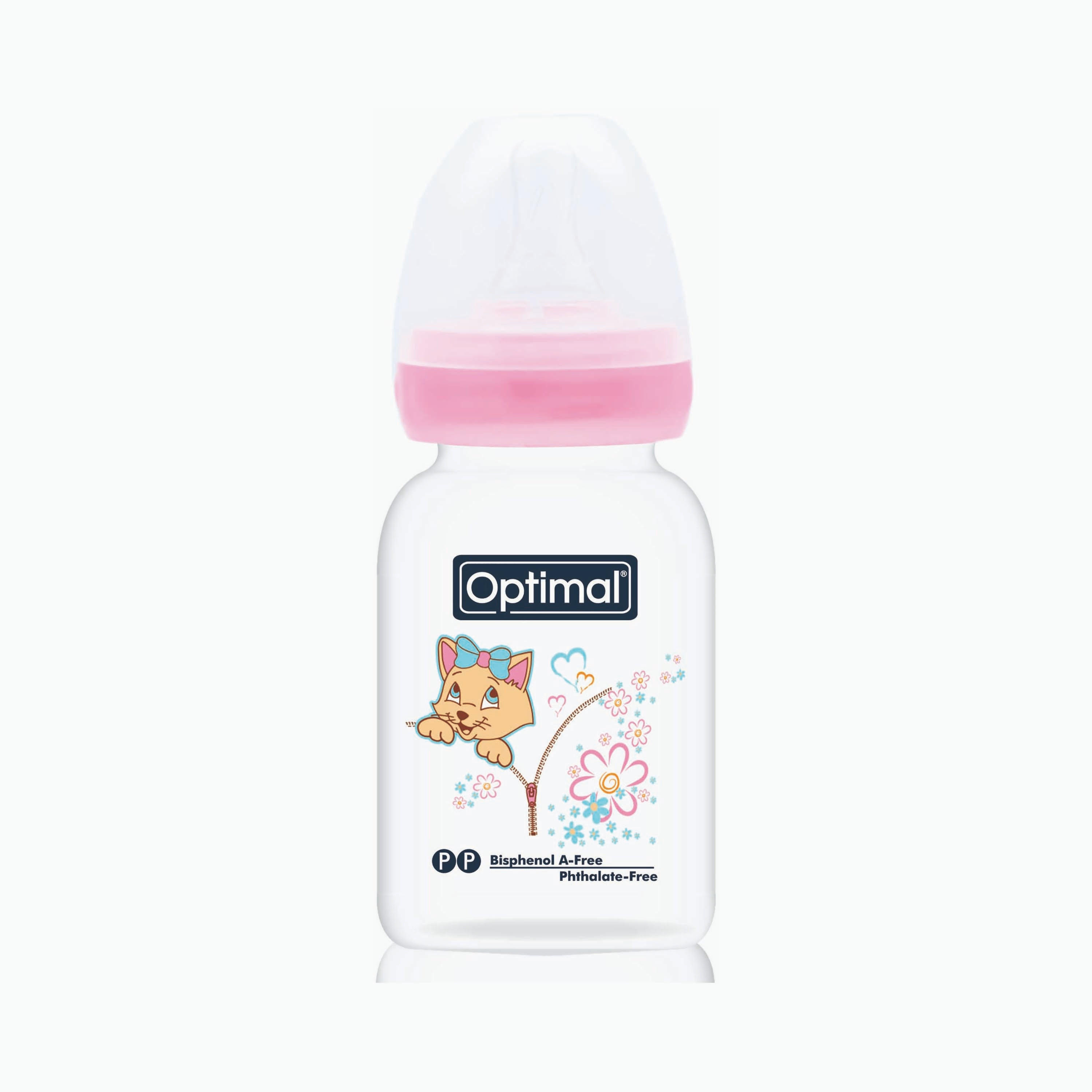 زجاجة رضاعة برقبة ضيقة من أوبتيمال, 140 مل-baby-feeding-feedingbottles-bottlesandteats-image-3
