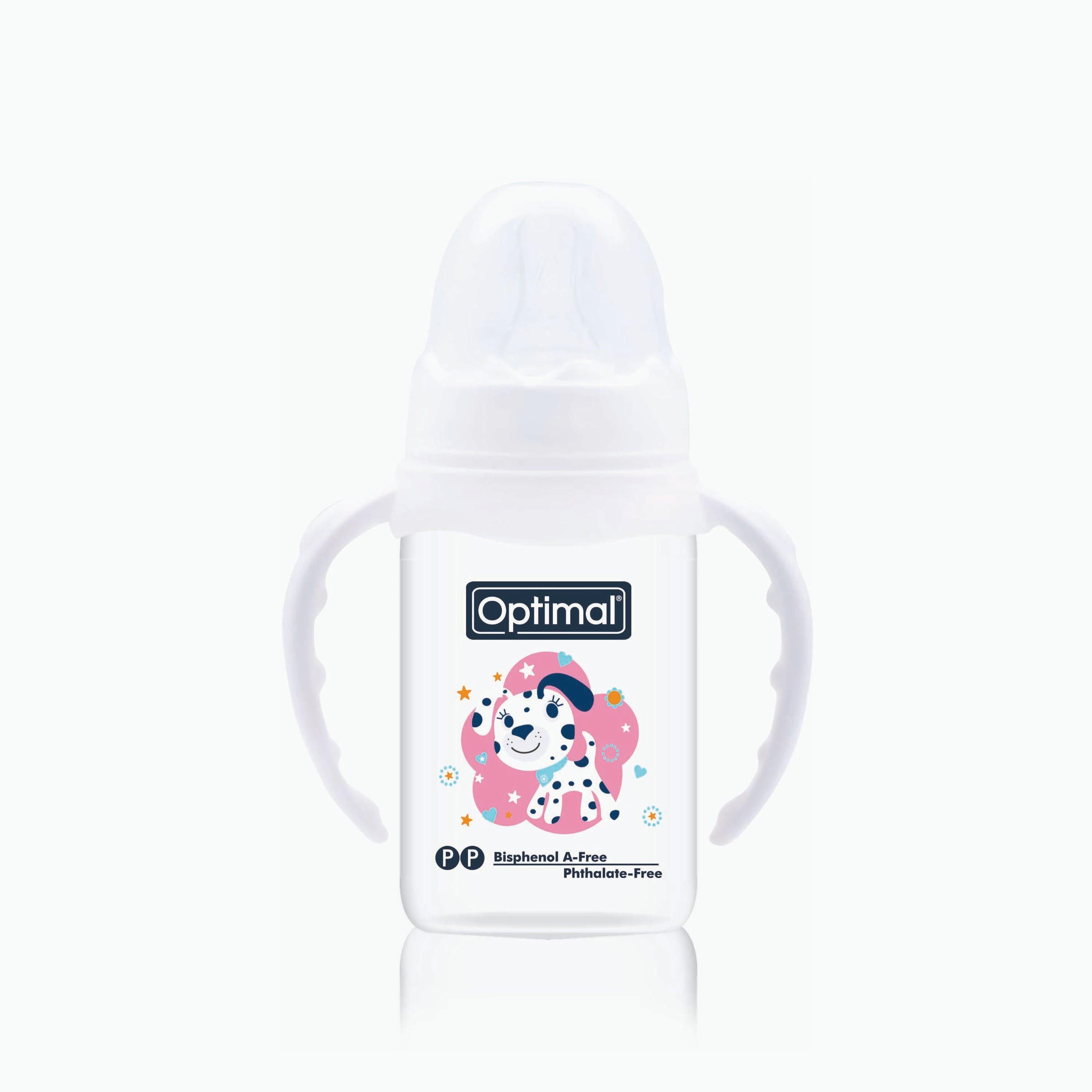 زجاجة رضاعة برقبة ضيقة مع مقبض من أوبتيمال, 140 مل-baby-feeding-feedingbottles-bottlesandteats-image-5