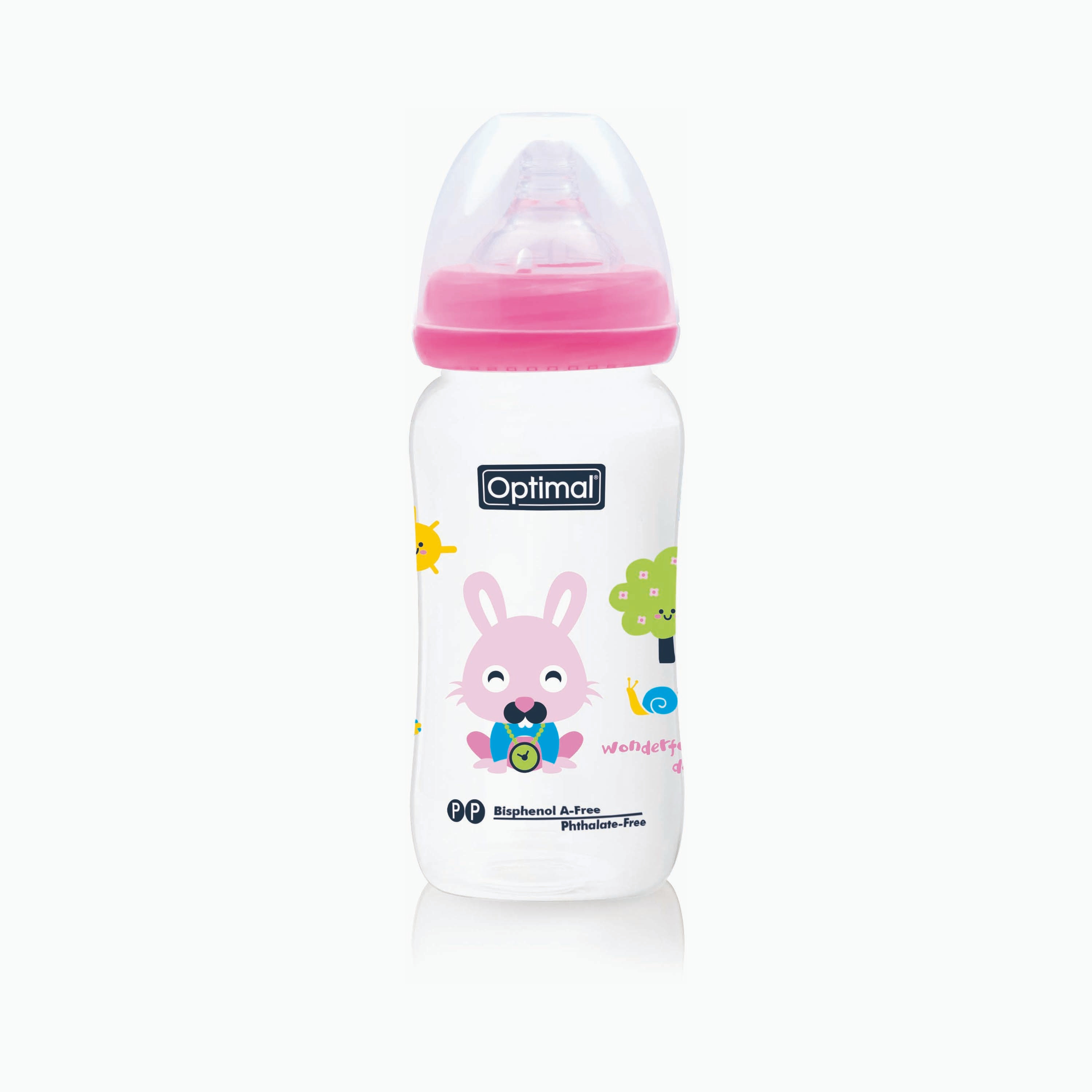 زجاجة رضاعة برقبة واسعة من أوبتيمال, 300 مل -baby-feeding-feedingbottles-bottlesandteats-image-8