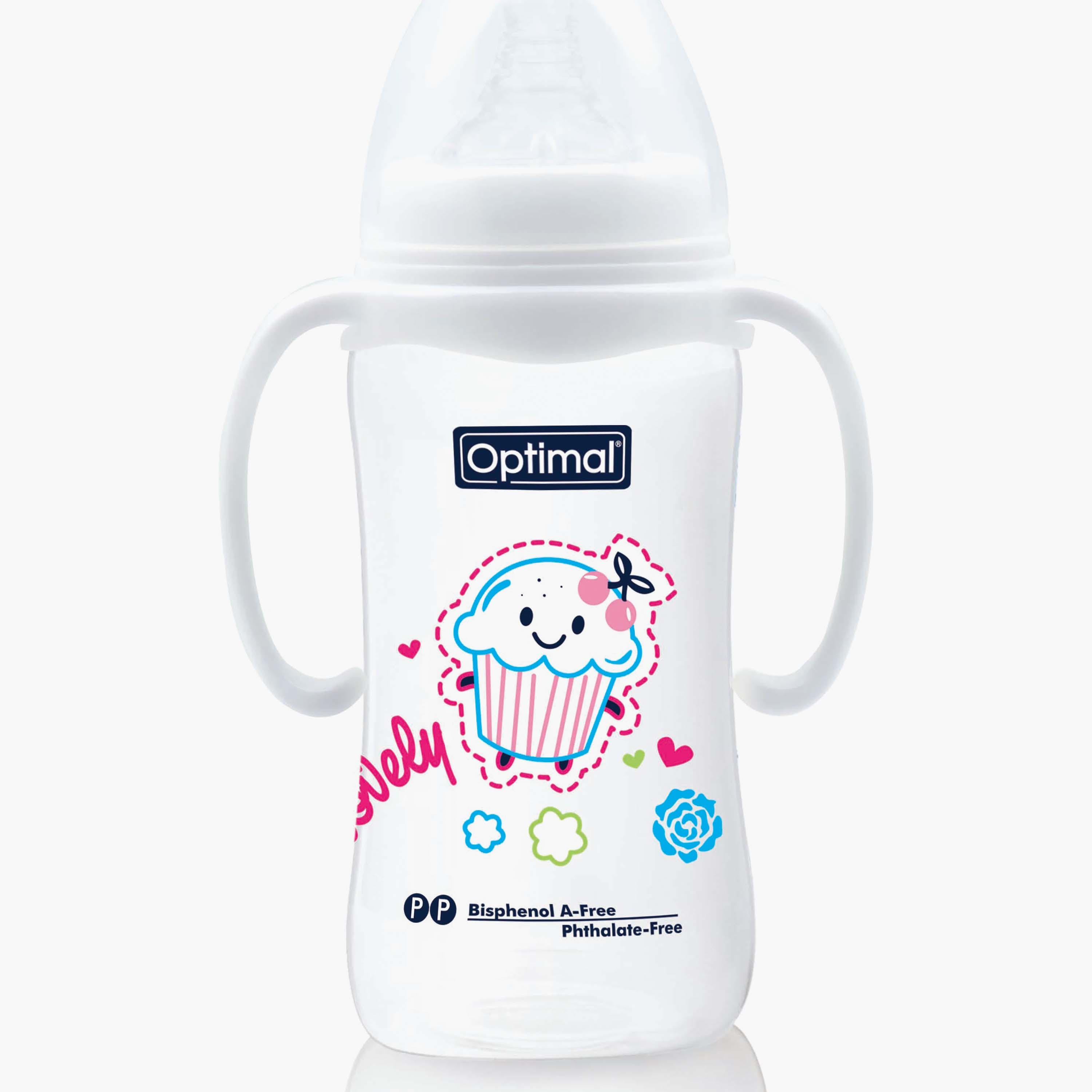 Optimal Wide Neck Feeding Bottle With Handle, 300 ml-baby-feeding-feedingbottles-bottlesandteats-image-16