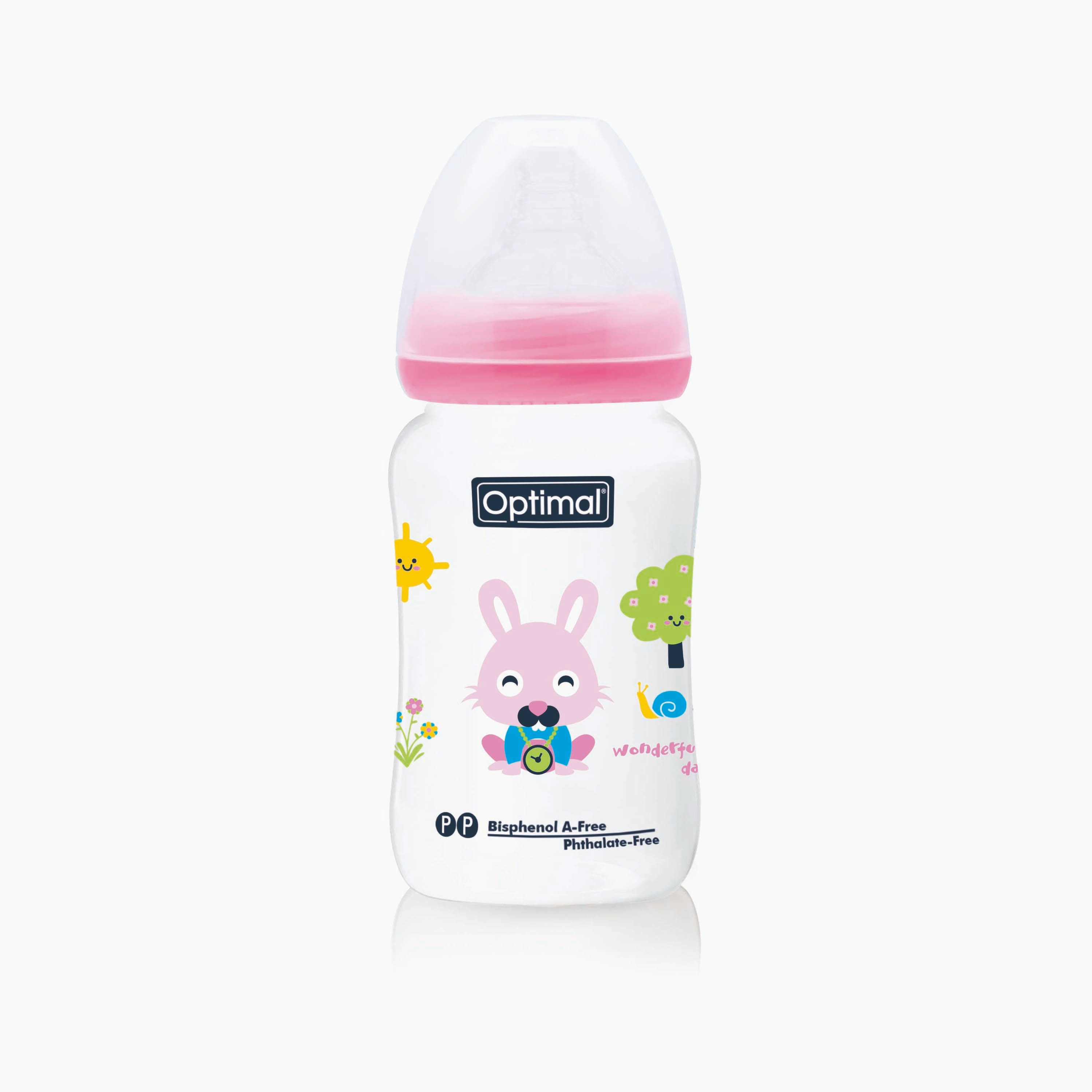 زجاجة رضاعة برقبة واسعة من أوبتيمال, 240 مل-baby-feeding-feedingbottles-bottlesandteats-image-9