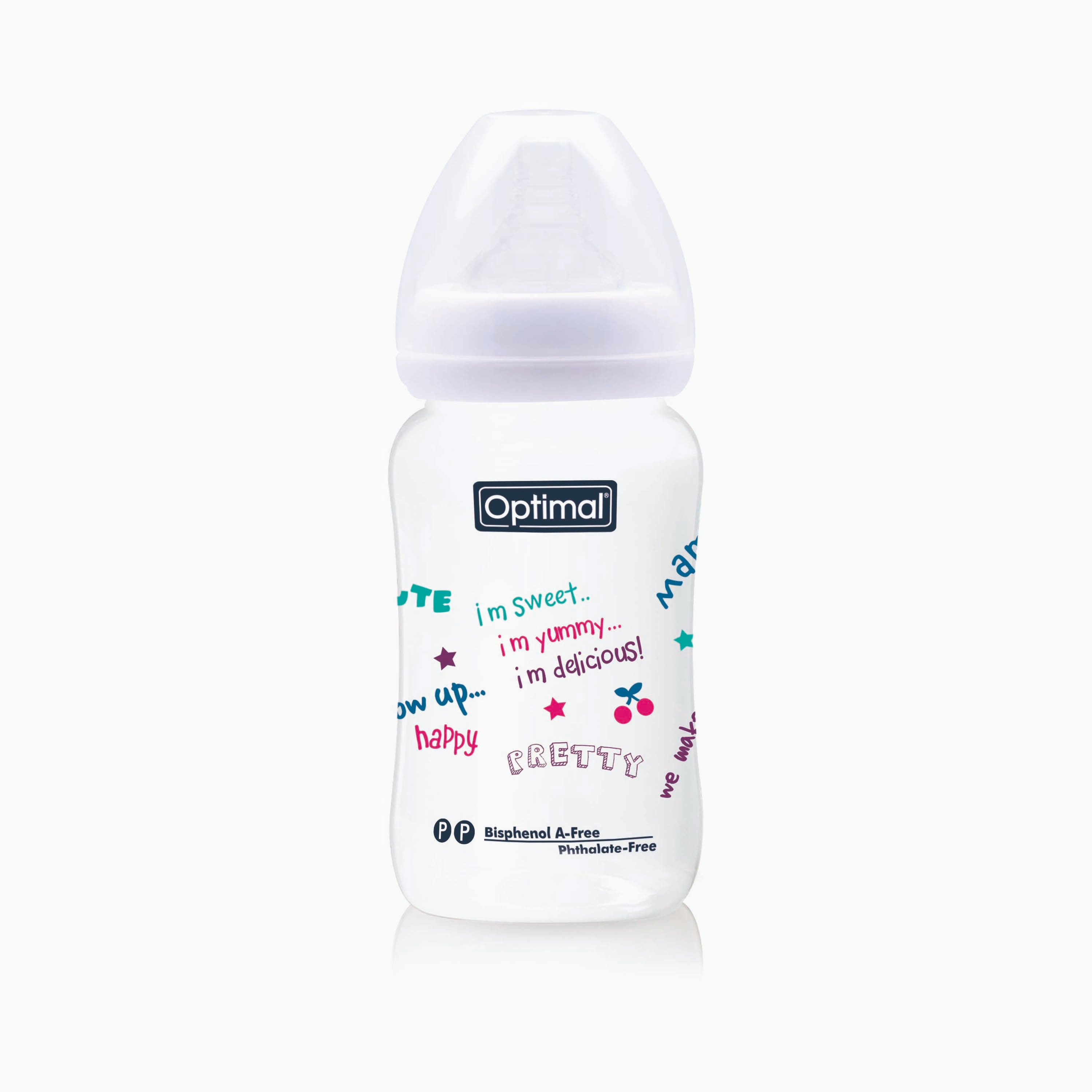 زجاجة رضاعة برقبة واسعة من أوبتيمال, 240 مل-baby-feeding-feedingbottles-bottlesandteats-image-8