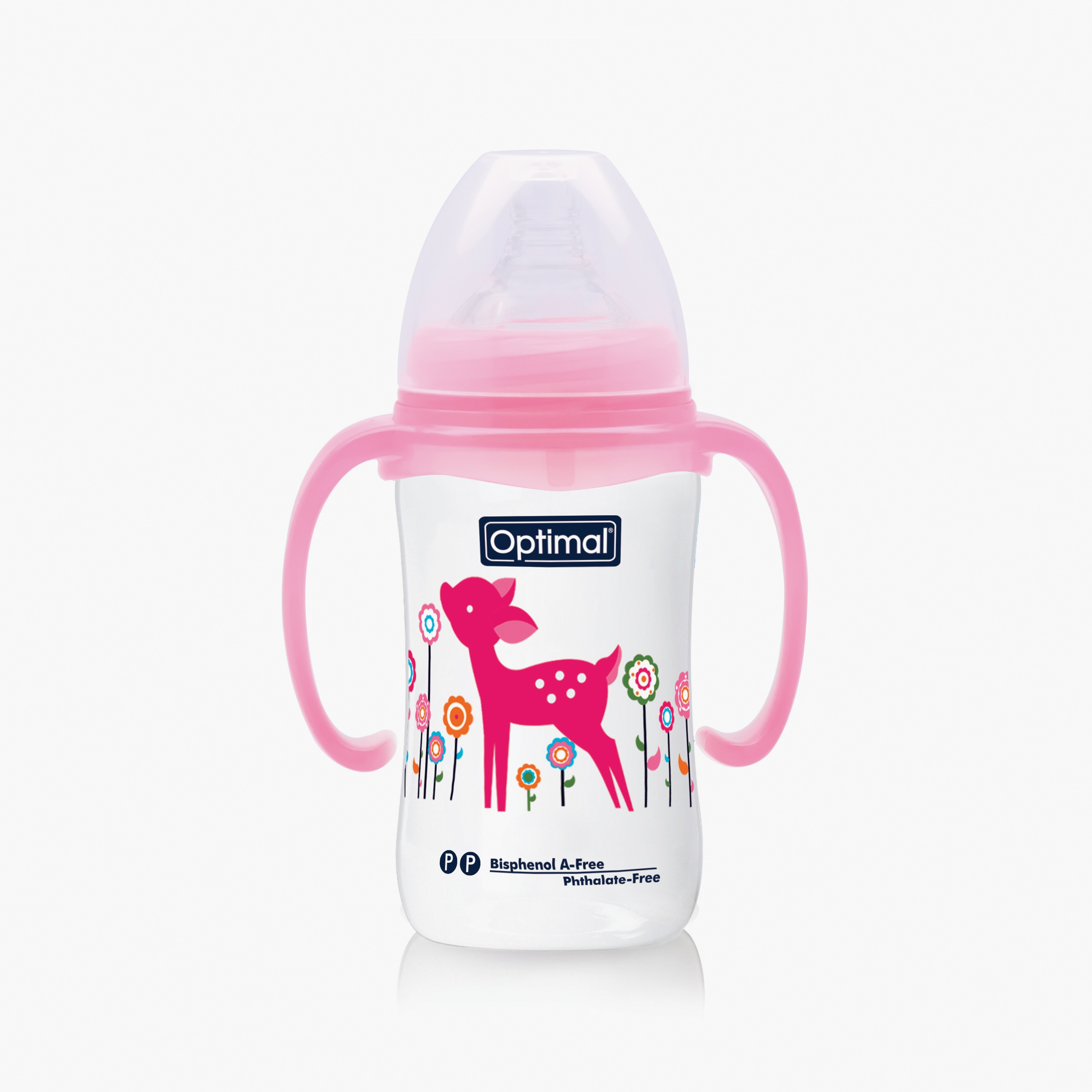 Optimal Wide Neck Feeding Bottle With Handle, 240 ml-baby-feeding-feedingbottles-bottlesandteats-image-3