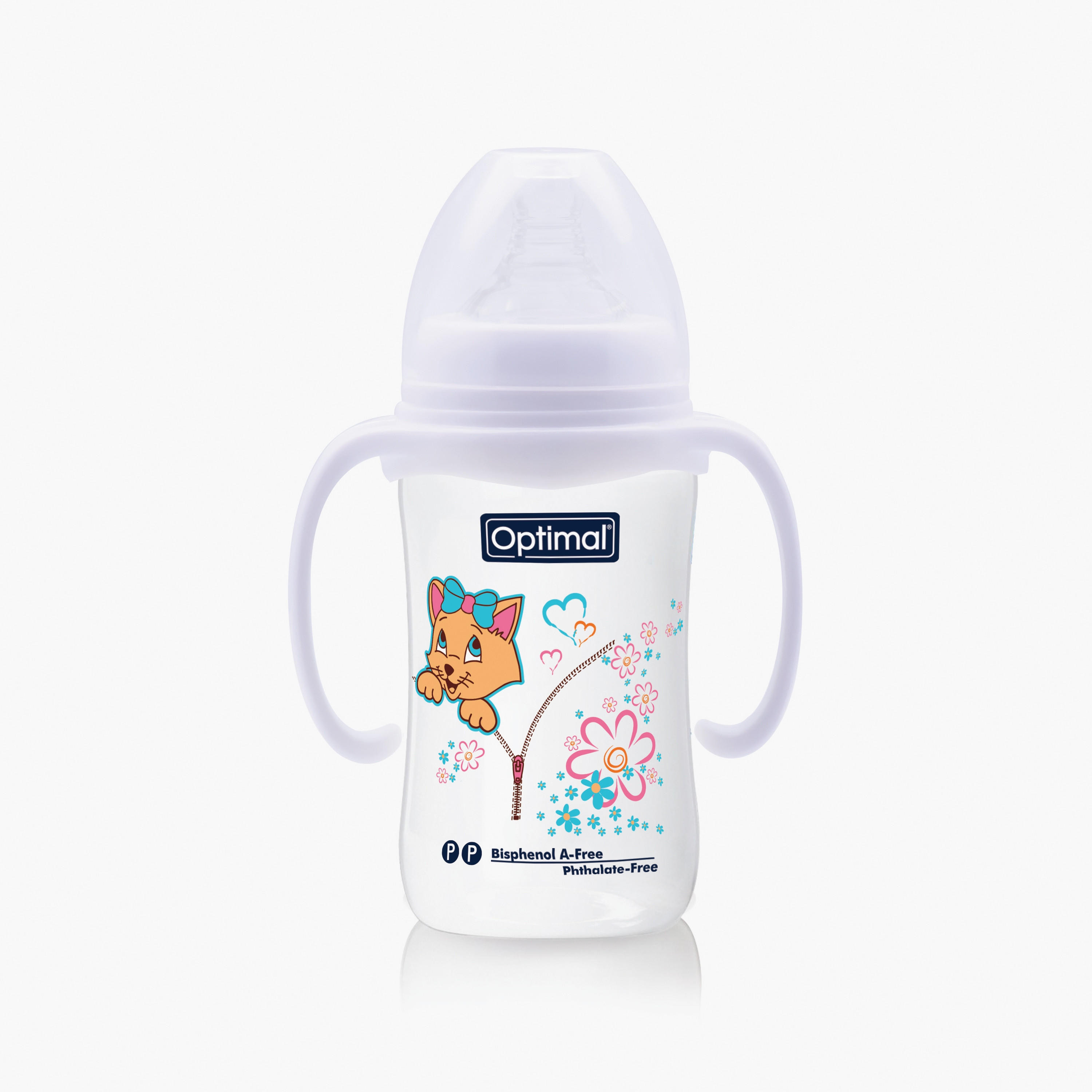 Optimal Wide Neck Feeding Bottle With Handle, 240 ml-baby-feeding-feedingbottles-bottlesandteats-image-5