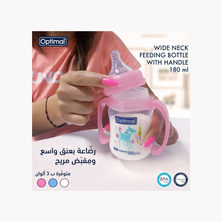 Optimal Wide Neck Feeding Bottle With Handle, 240 ml-baby-feeding-feedingbottles-bottlesandteats-image-11