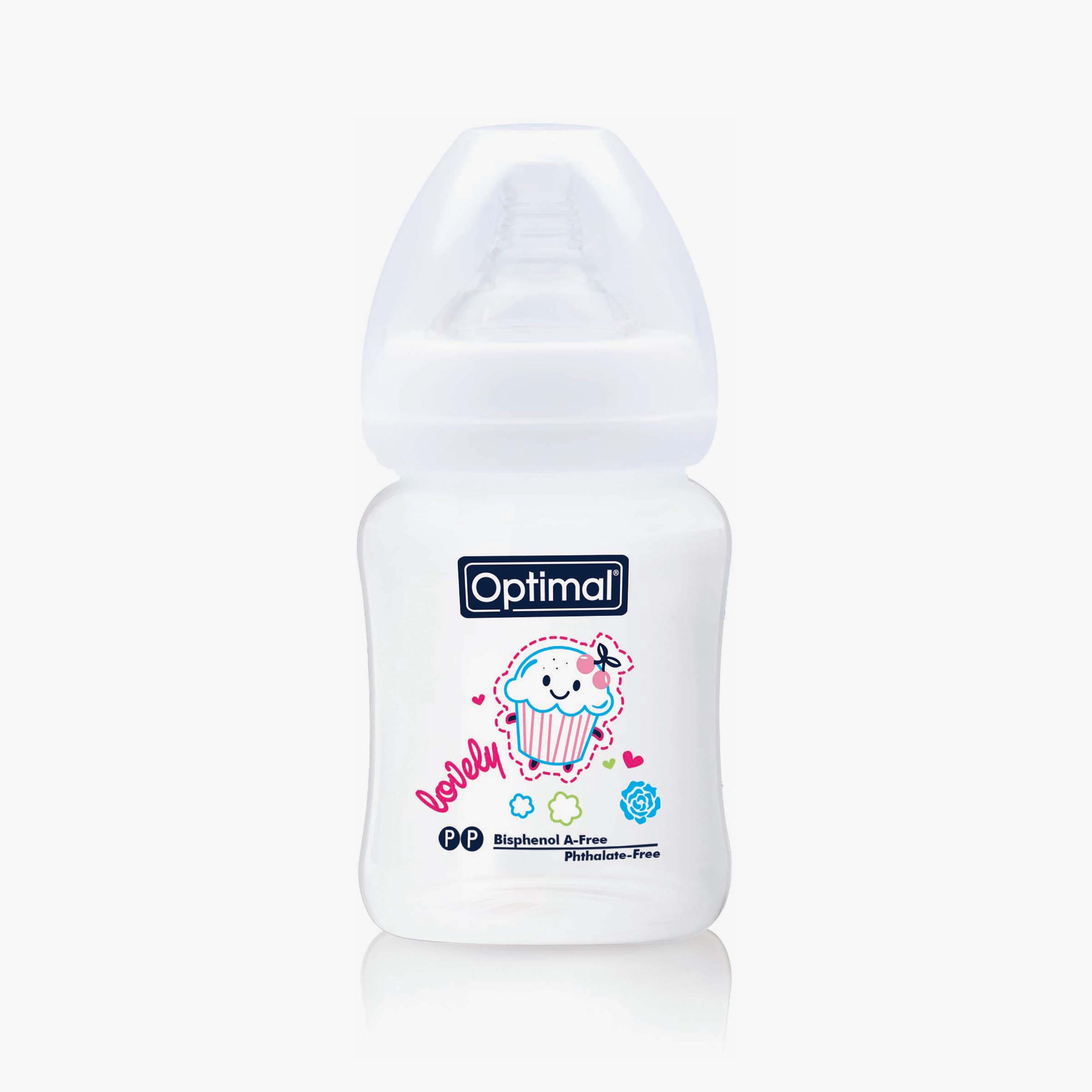 زجاجة رضاعة برقبة واسعة من أوبتيمال, 180 مل-baby-feeding-feedingbottles-bottlesandteats-image-11
