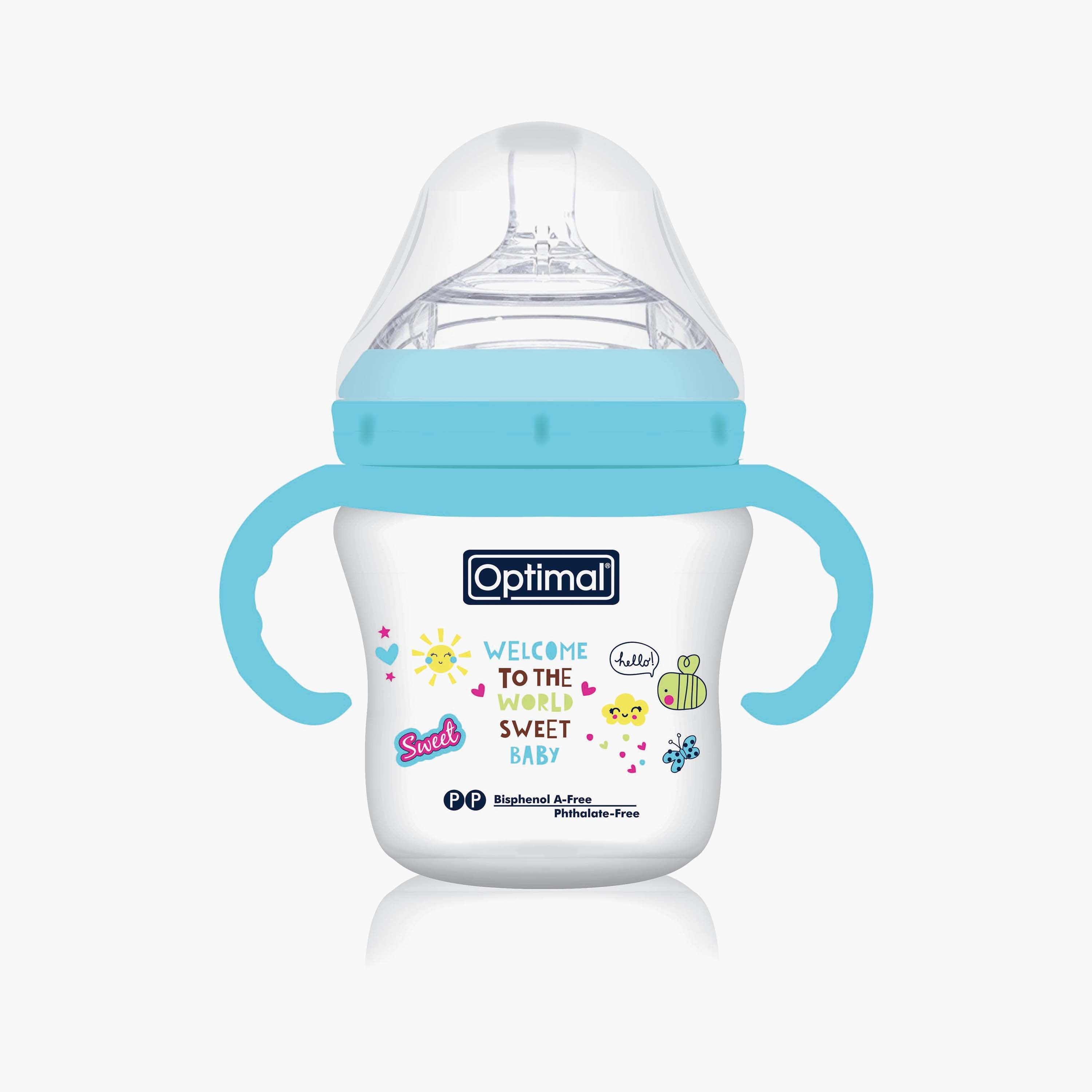 Optimal Mamilla Double Anti - Colic System, 210 ml, 6+ Months-baby-feeding-feedingbottles-bottlesandteats-image-1