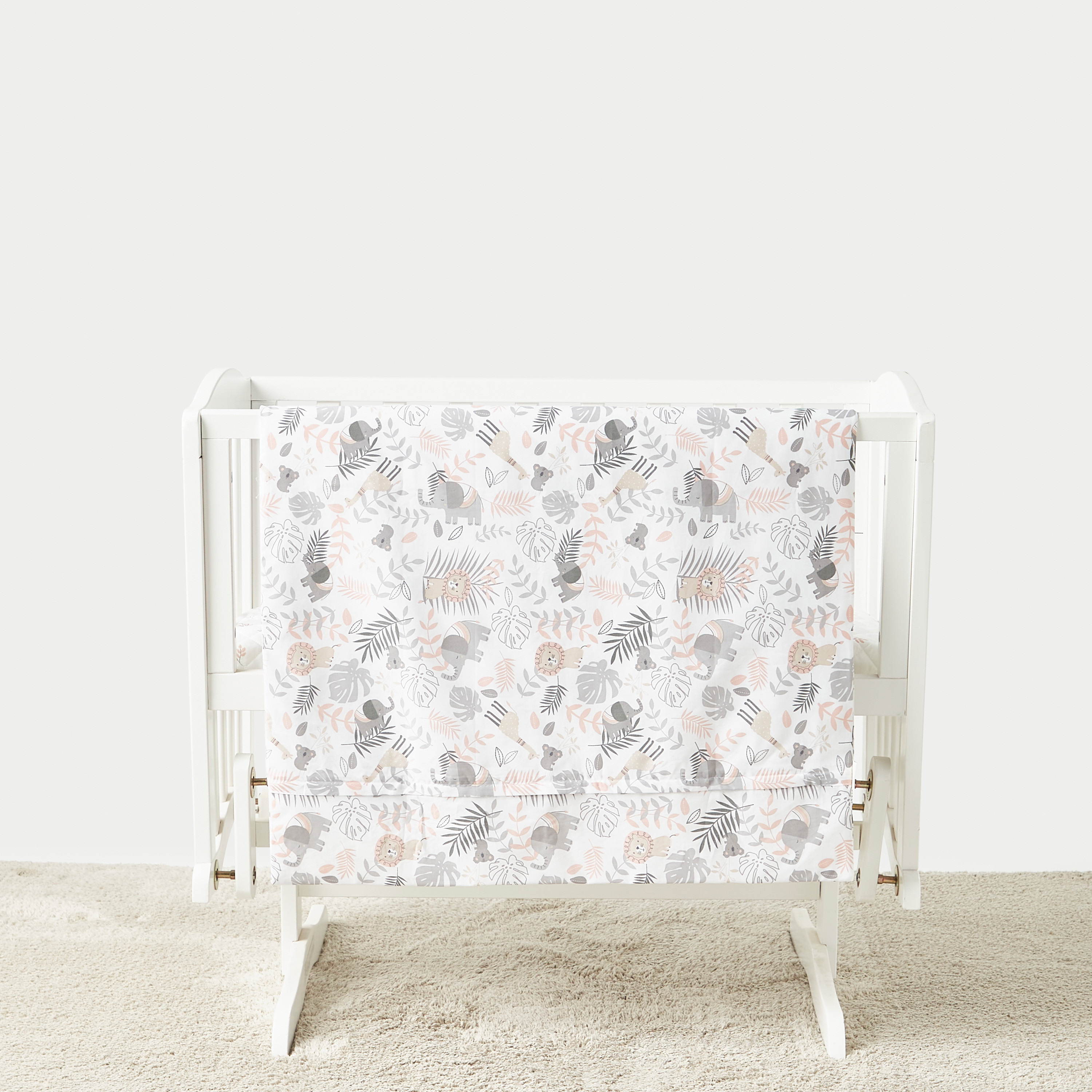 Juniors Printed 4-Piece Cradle Bedding Set-baby-nursery-babybedding-image-2