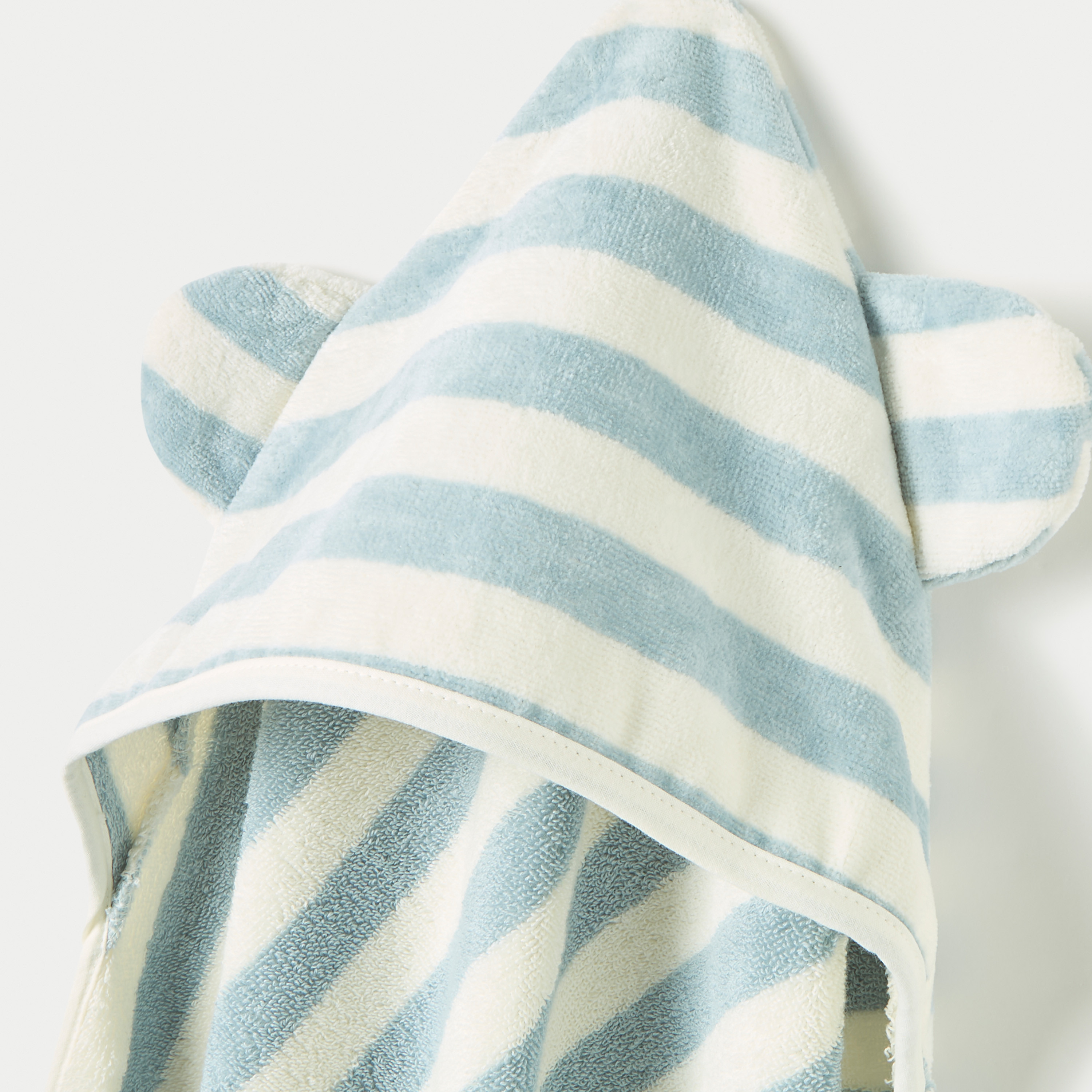 Juniors Striped Hooded Towel - 75x75 cm-baby-bathandcare-towels-image-2