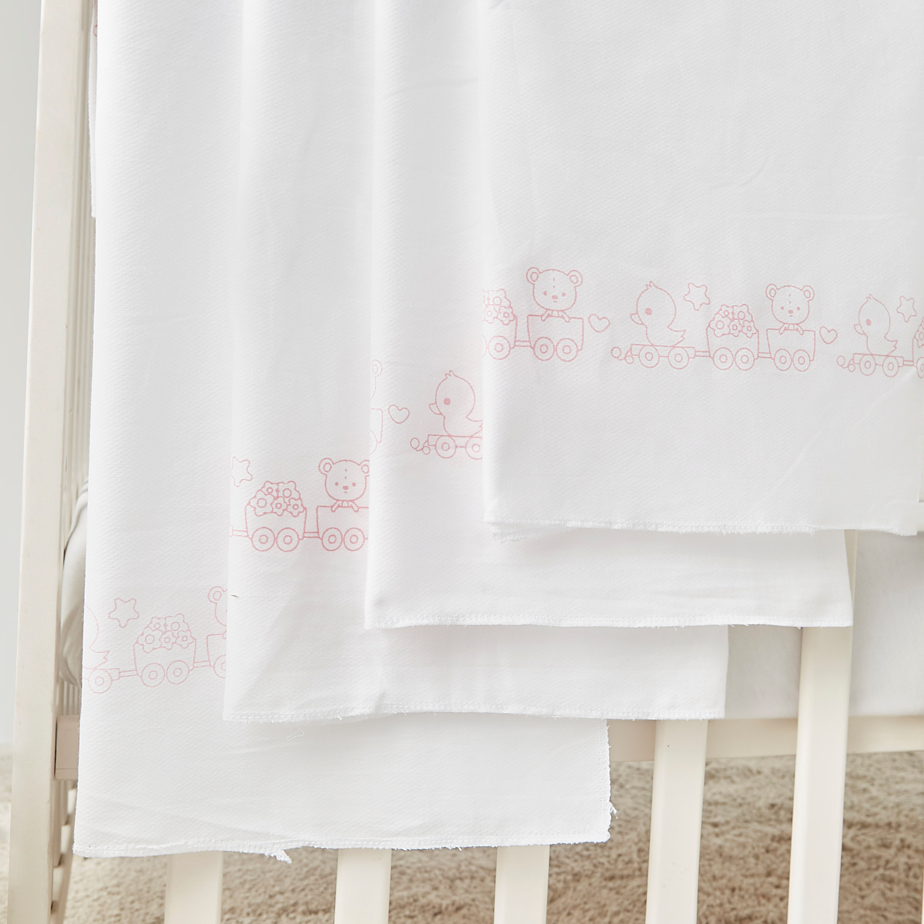 Juniors 4-Piece Printed Swaddle Wrap Set - 86x86 cm-baby-nursery-blanketsandswaddles-swaddlesandsleepingbags-image-4