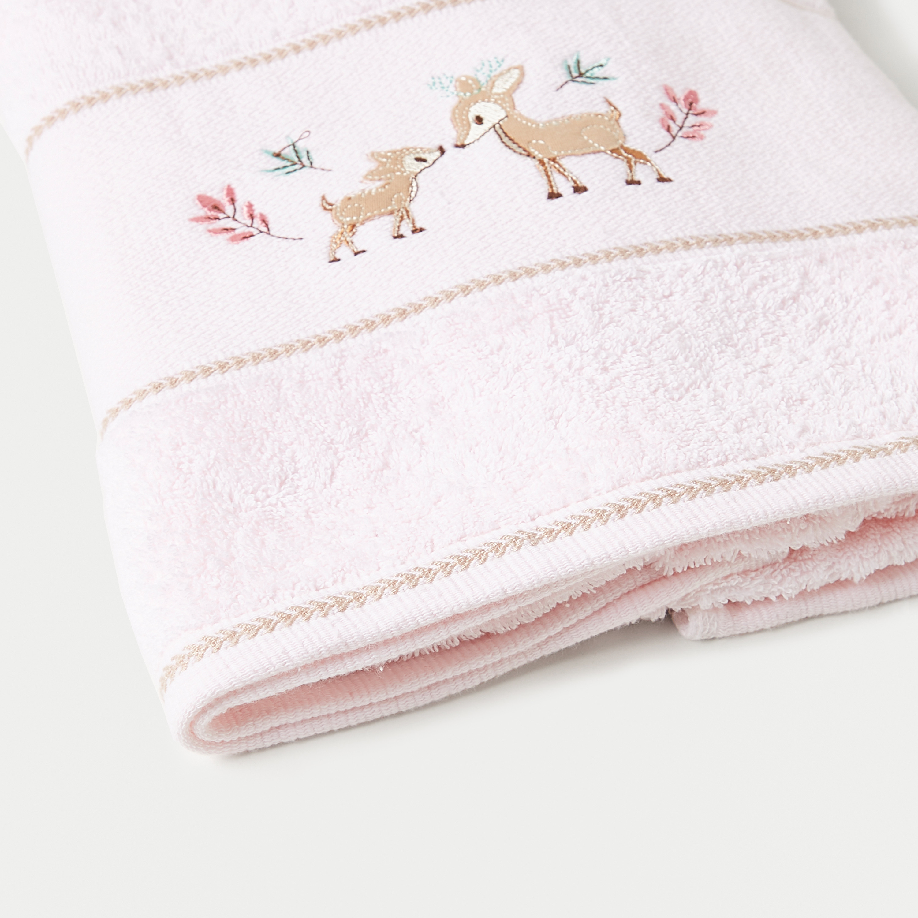 منشفة بتطريز غزال من جونيورز - 60x120 سم-baby-bathandcare-towels-image-3