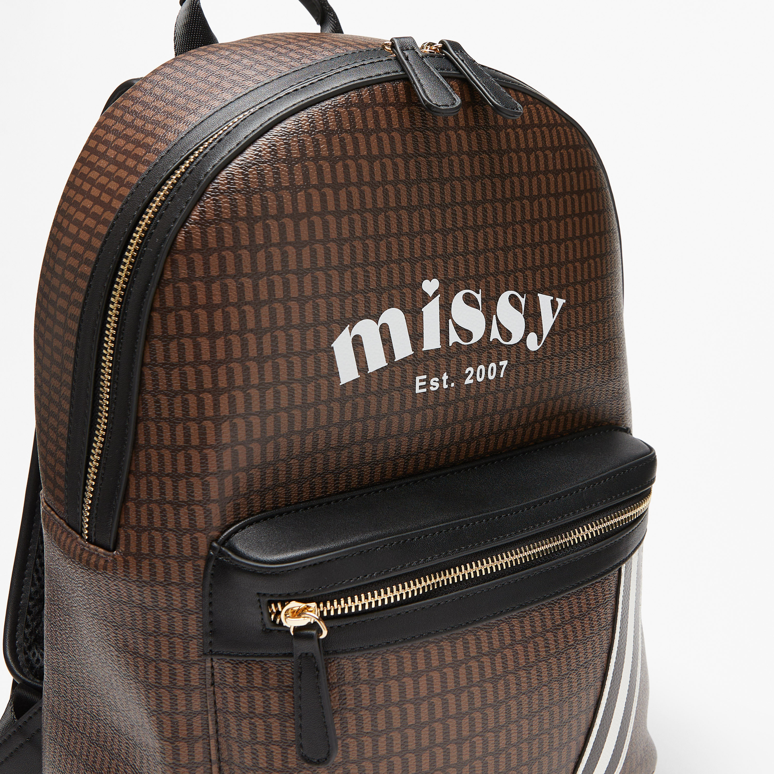 Missy Monogram Print Backpack