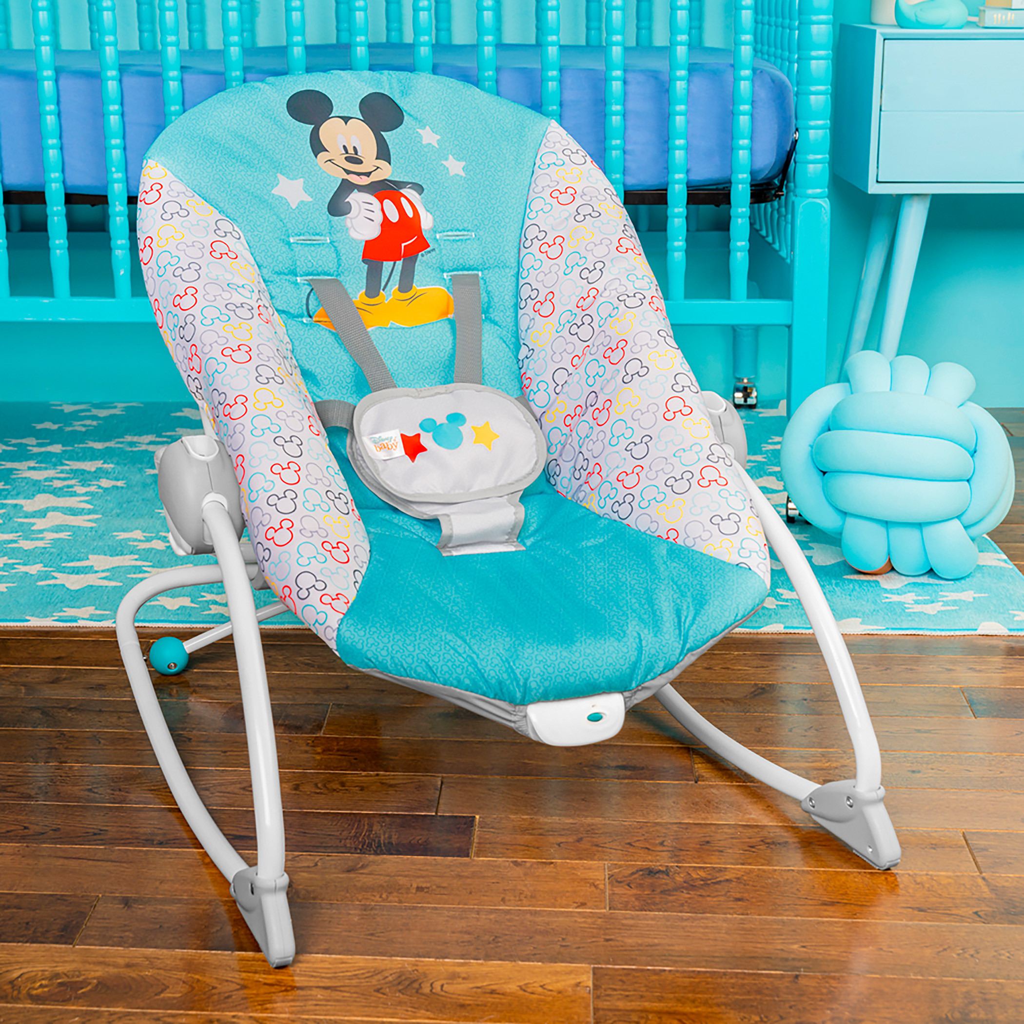 Bright Starts Mickey Mouse Original Besties Infant to Toddler Rocker