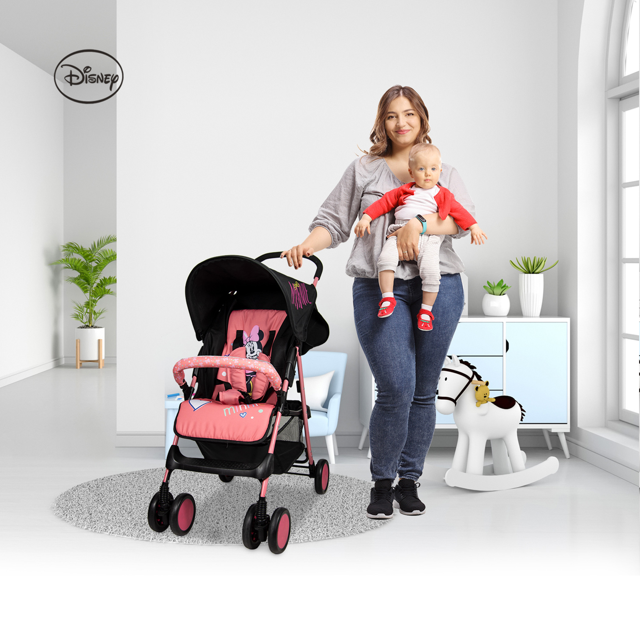 Mickey mouse baby stroller best sale