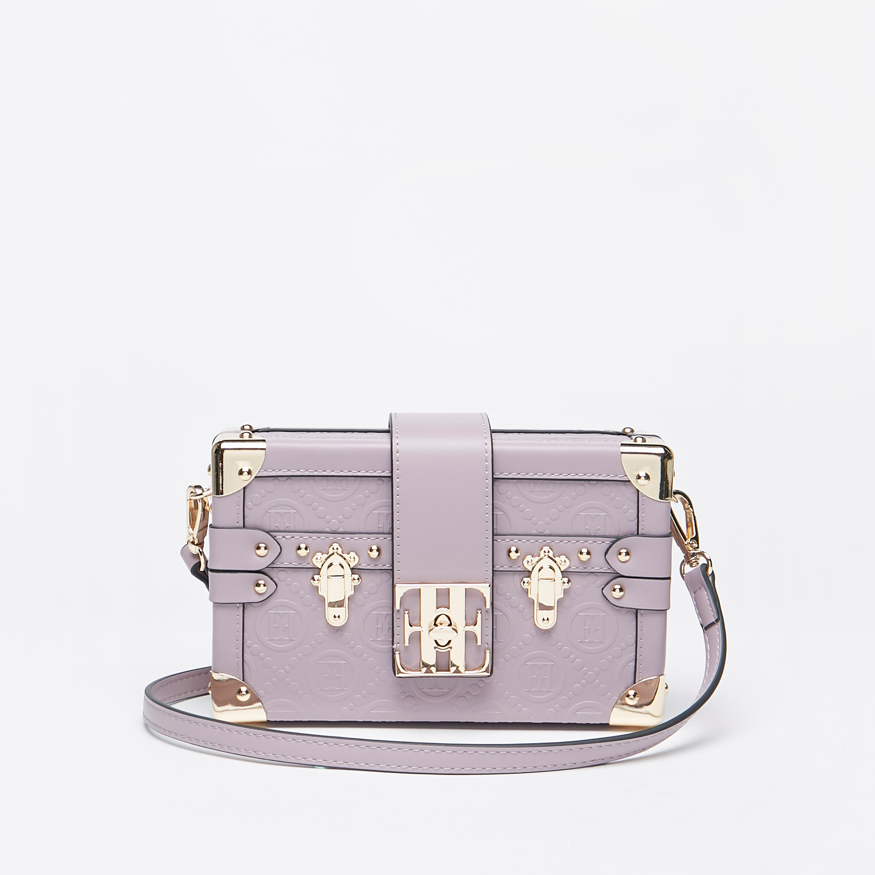 Elle Metal Accent Crossbody Bag with Detachable Strap-women-bagsandwallets-handbags-image-1