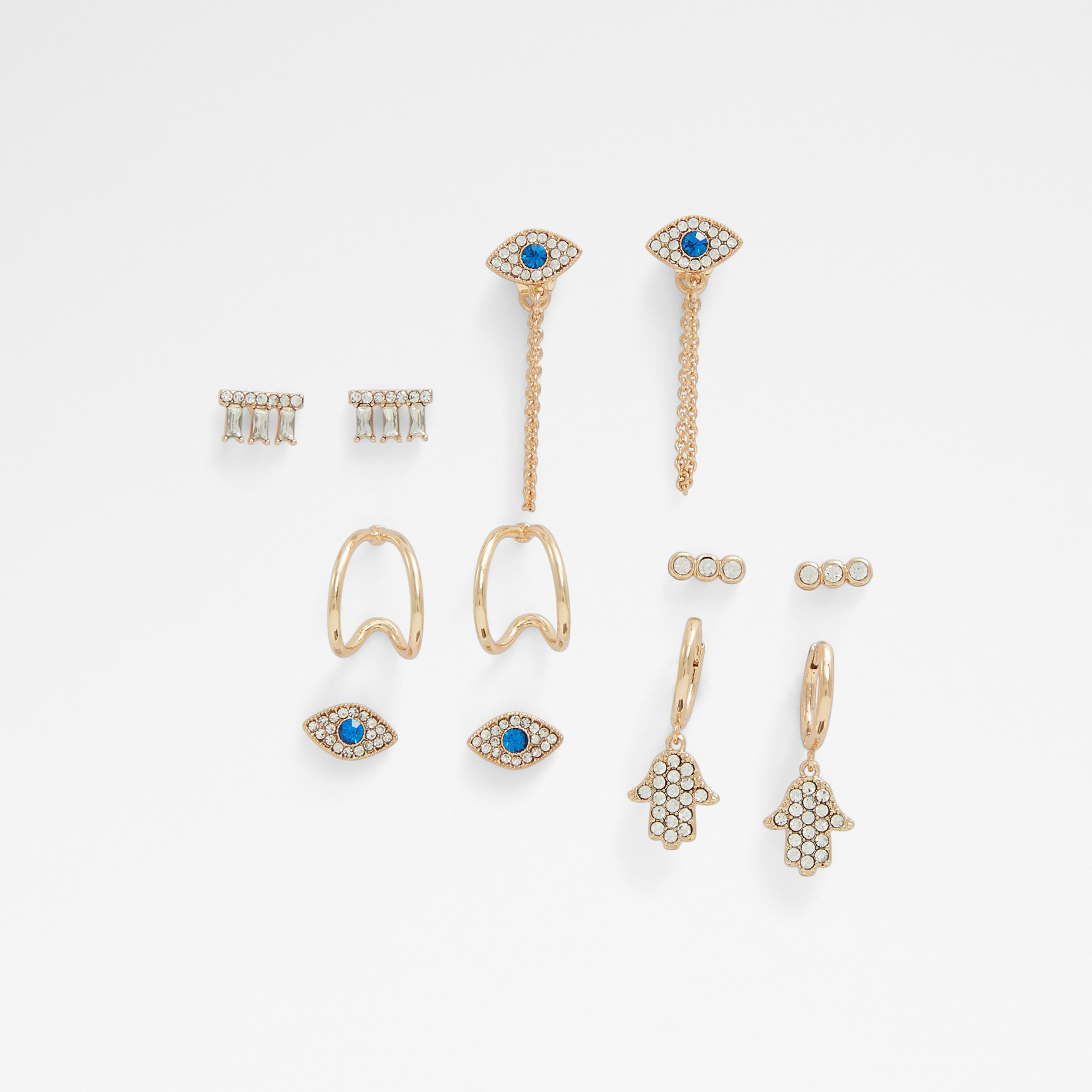 طقم نسائي مكون من 6 أزواج من الأقراط من ألدو هالابريدر-women-watchesandjewellery-jewellery-earrings-image-1