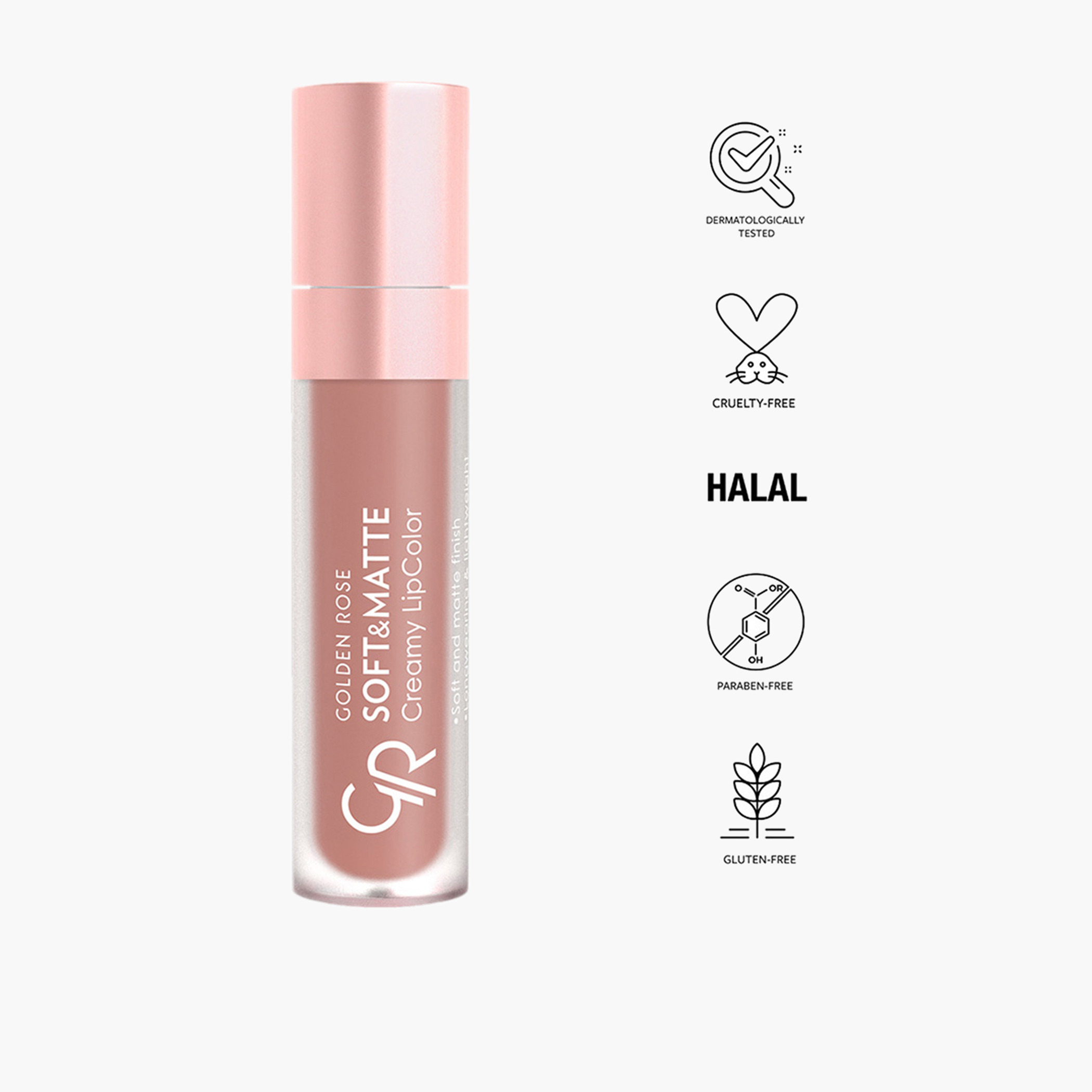 أحمر شفاه كريمي ناعم وغير اللامع من جولدن روز - 5.5 مل-beautyandpersonalcare-makeup-lips-liquidlipsticks-image-9