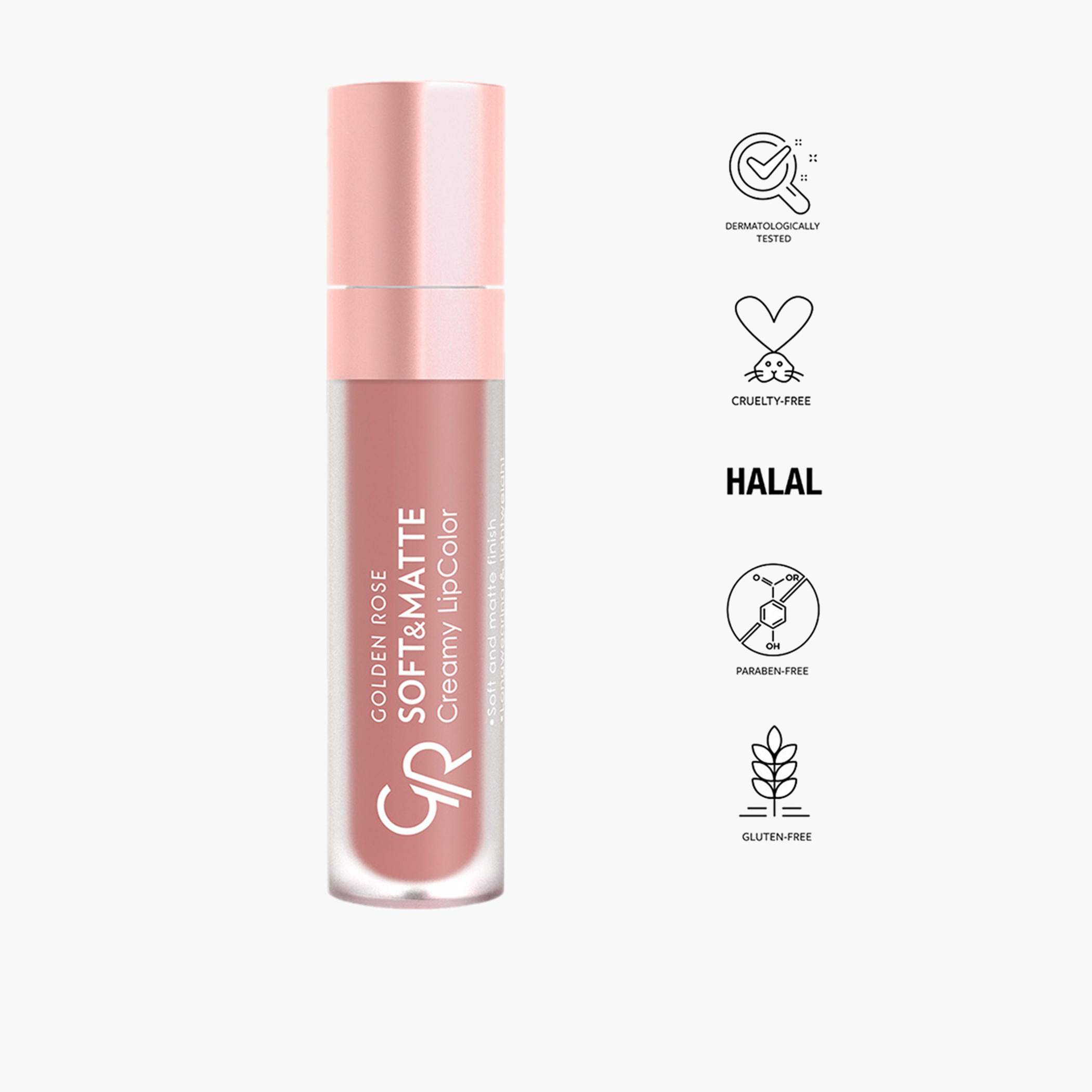 أحمر شفاه كريمي ناعم وغير اللامع من جولدن روز - 5.5 مل-beautyandpersonalcare-makeup-lips-liquidlipsticks-image-12