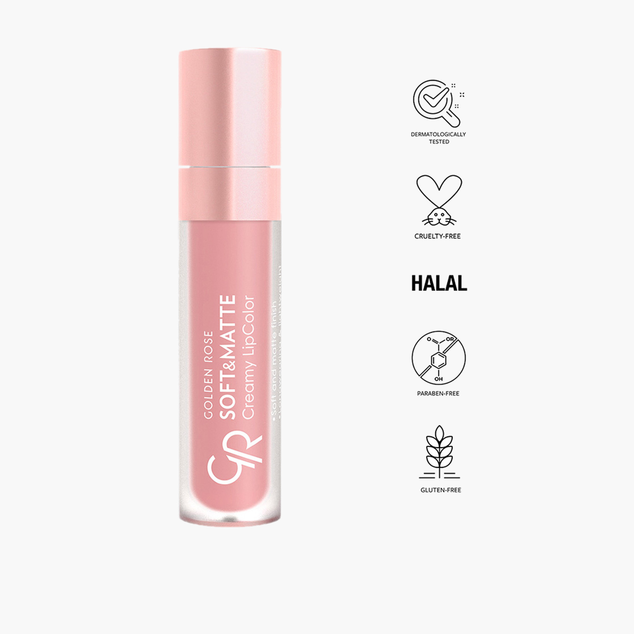 أحمر شفاه كريمي ناعم وغير اللامع من جولدن روز - 5.5 مل-beautyandpersonalcare-makeup-lips-liquidlipsticks-image-15