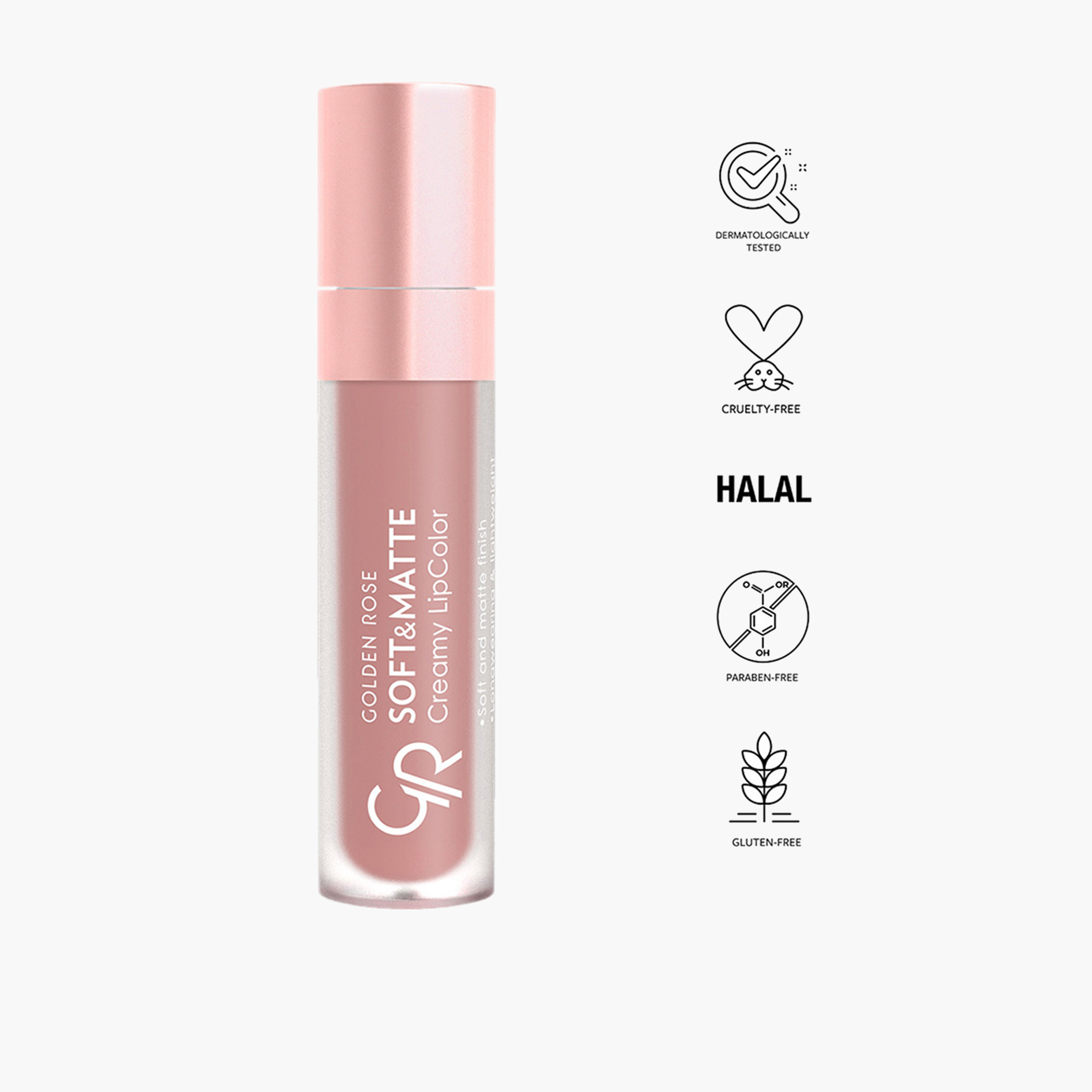 أحمر شفاه كريمي ناعم وغير اللامع من جولدن روز - 5.5 مل-beautyandpersonalcare-makeup-lips-liquidlipsticks-image-18