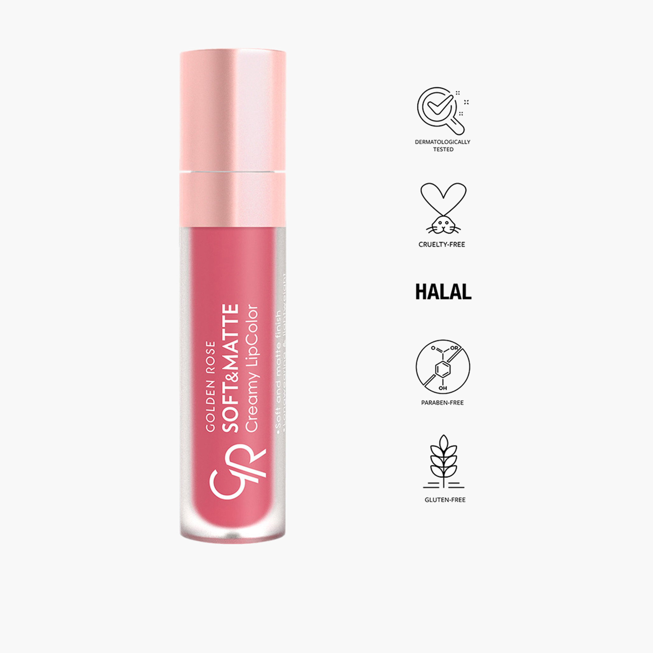 أحمر شفاه كريمي ناعم وغير اللامع من جولدن روز - 5.5 مل-beautyandpersonalcare-makeup-lips-liquidlipsticks-image-27