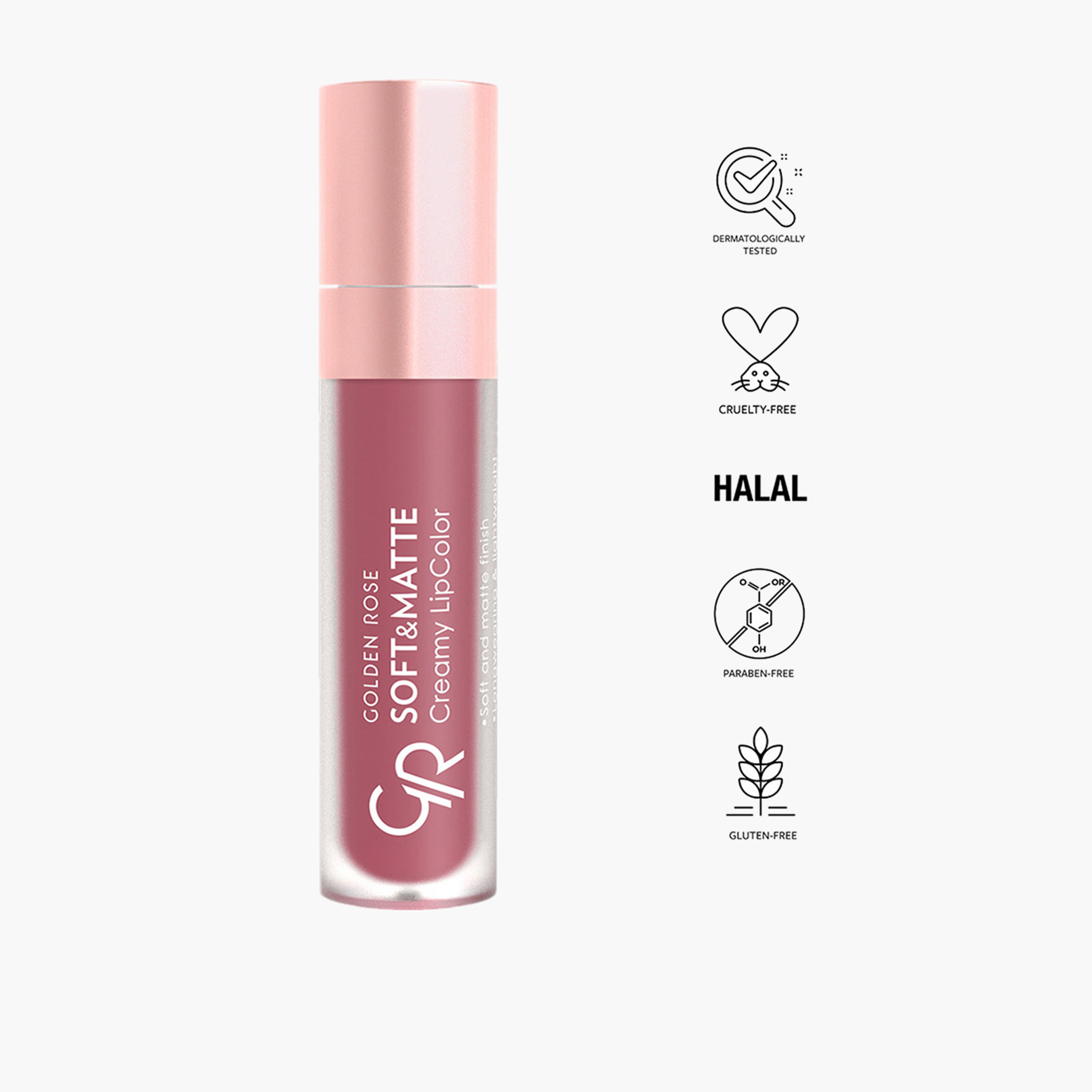 أحمر شفاه كريمي ناعم وغير اللامع من جولدن روز - 5.5 مل-beautyandpersonalcare-makeup-lips-liquidlipsticks-image-36