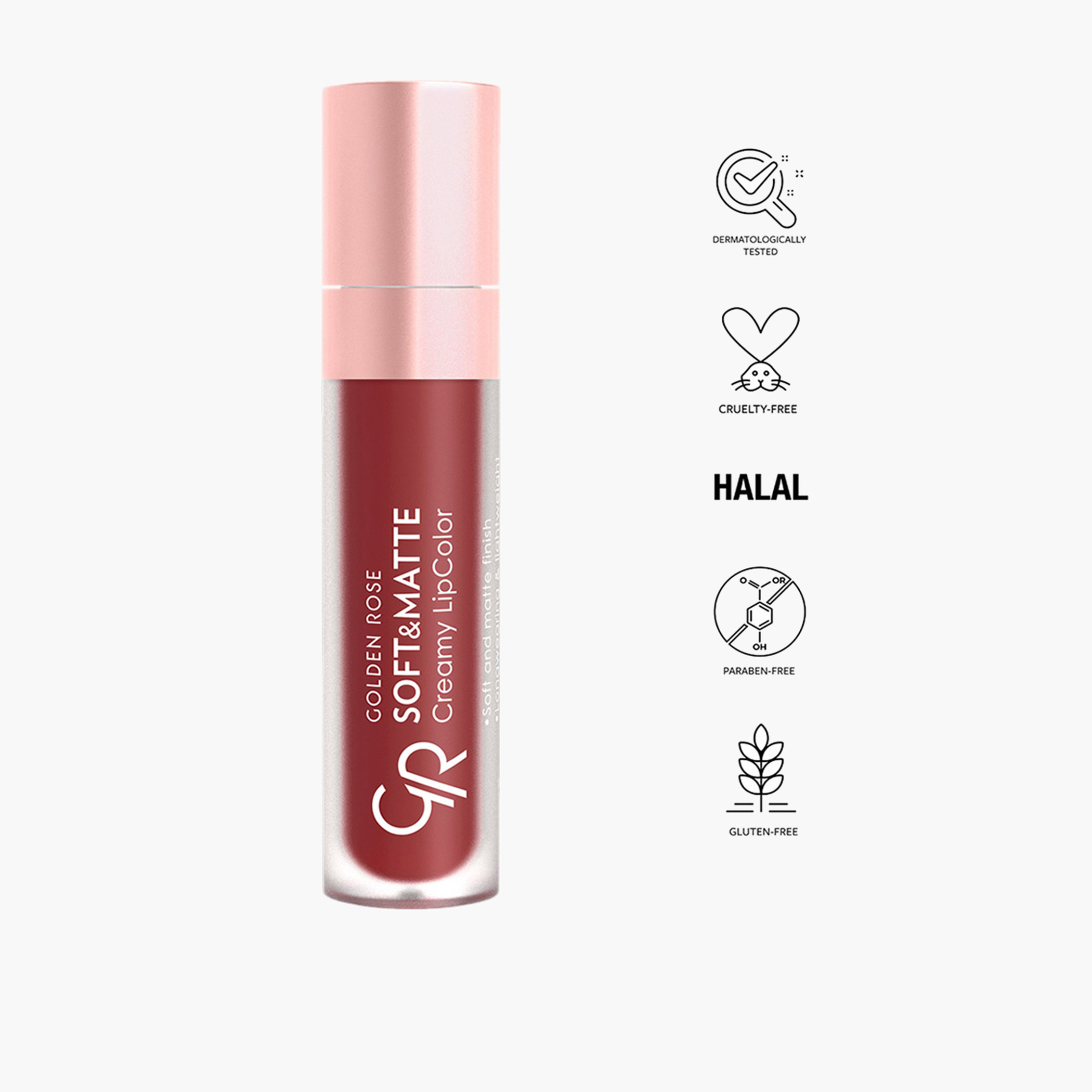 أحمر شفاه كريمي ناعم وغير اللامع من جولدن روز - 5.5 مل-beautyandpersonalcare-makeup-lips-liquidlipsticks-image-42