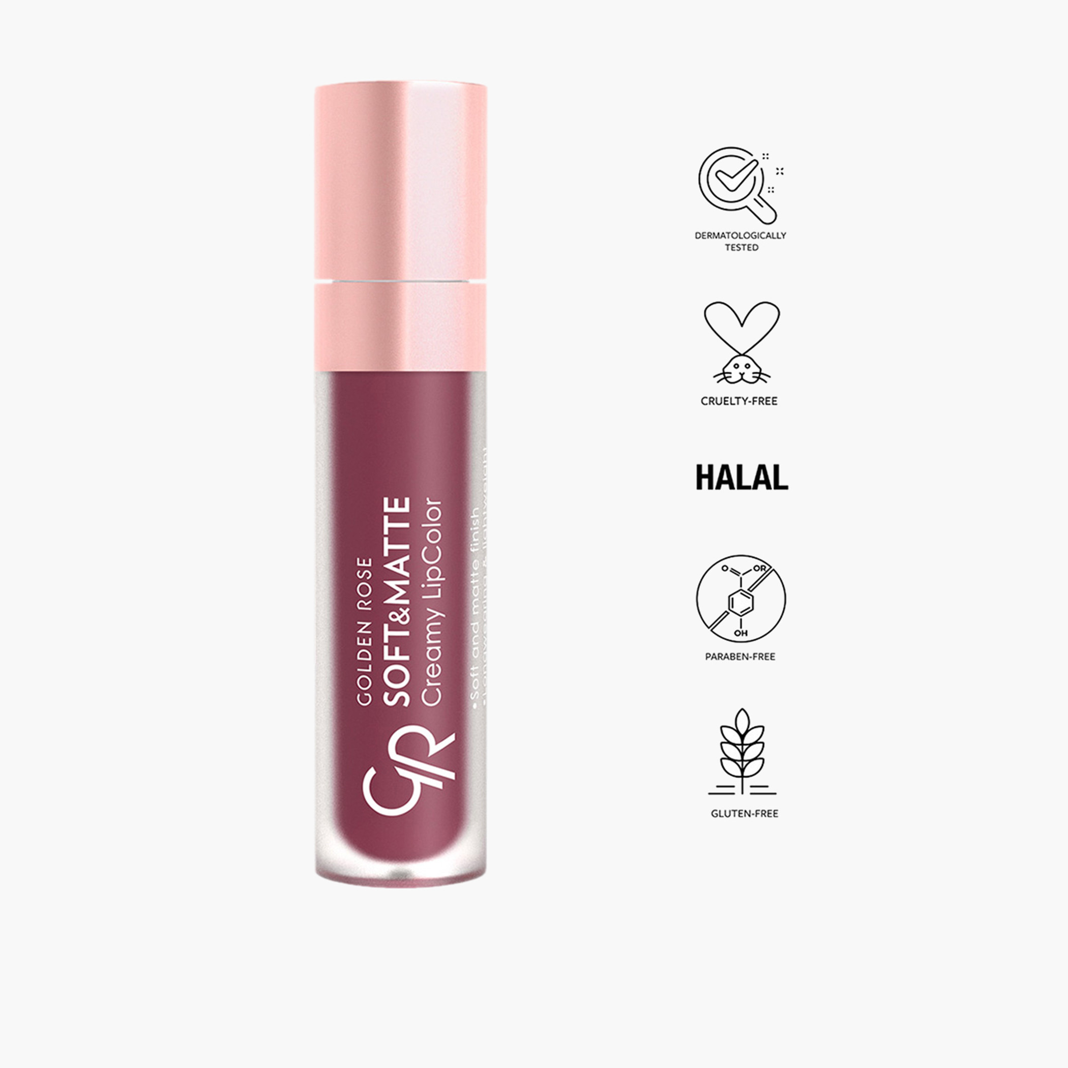 أحمر شفاه كريمي ناعم وغير اللامع من جولدن روز - 5.5 مل-beautyandpersonalcare-makeup-lips-liquidlipsticks-image-45