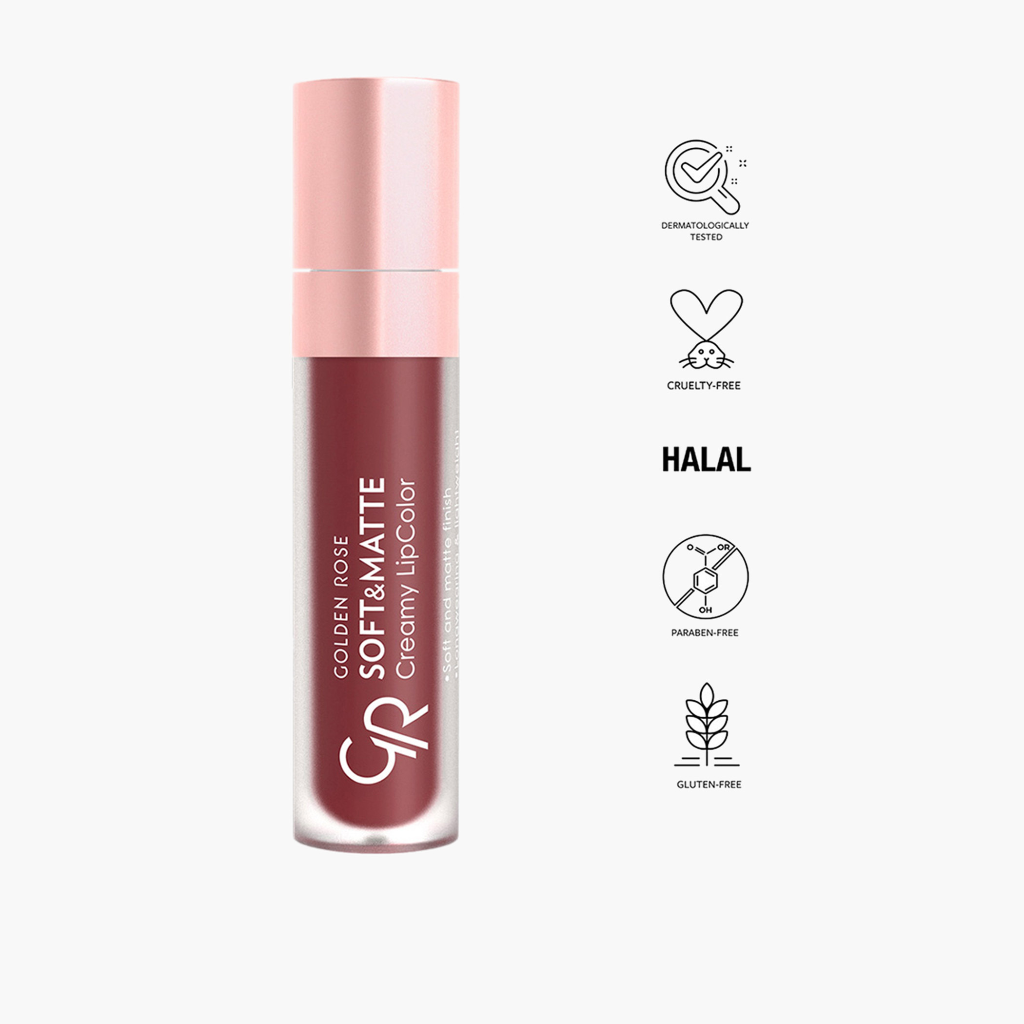 أحمر شفاه كريمي ناعم وغير اللامع من جولدن روز - 5.5 مل-beautyandpersonalcare-makeup-lips-liquidlipsticks-image-48