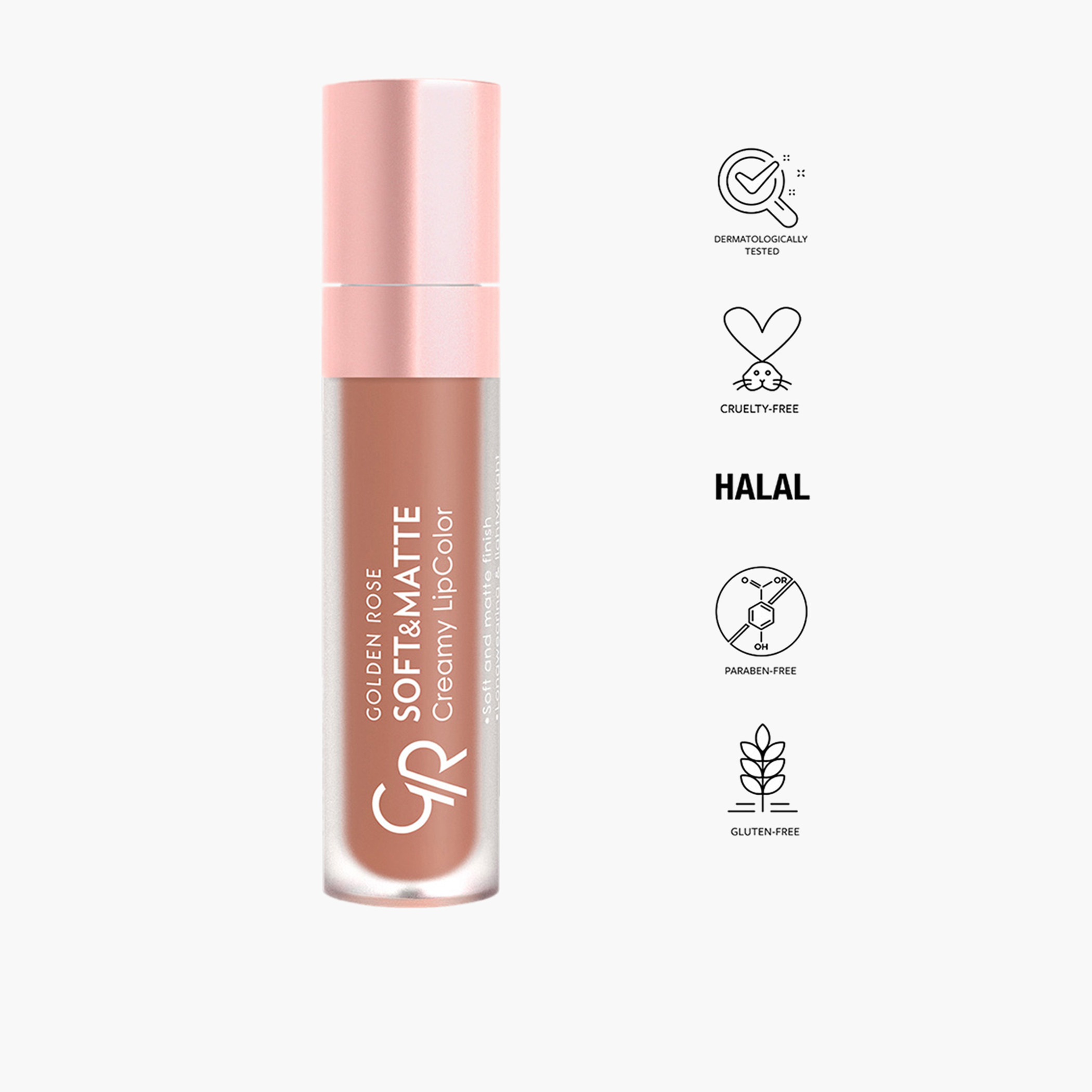 أحمر شفاه كريمي ناعم وغير اللامع من جولدن روز - 5.5 مل-beautyandpersonalcare-makeup-lips-liquidlipsticks-image-51