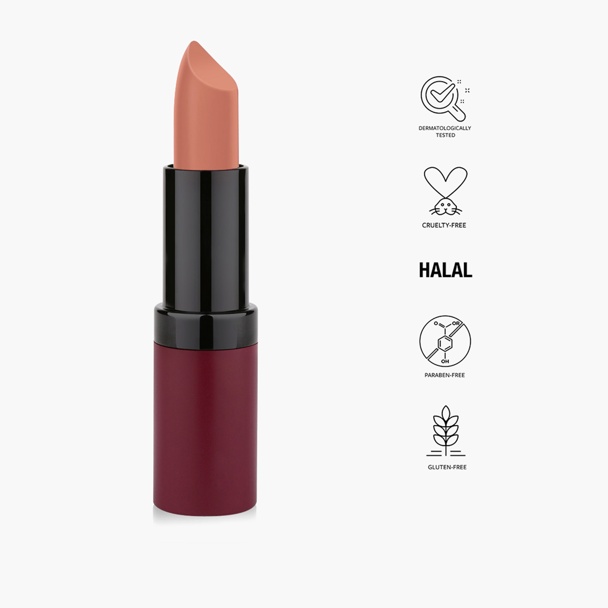 أحمر شفاه مخملي مطفي من جولدن روز - 4.2 جم-beautyandpersonalcare-makeup-lips-lipsticks-image-42