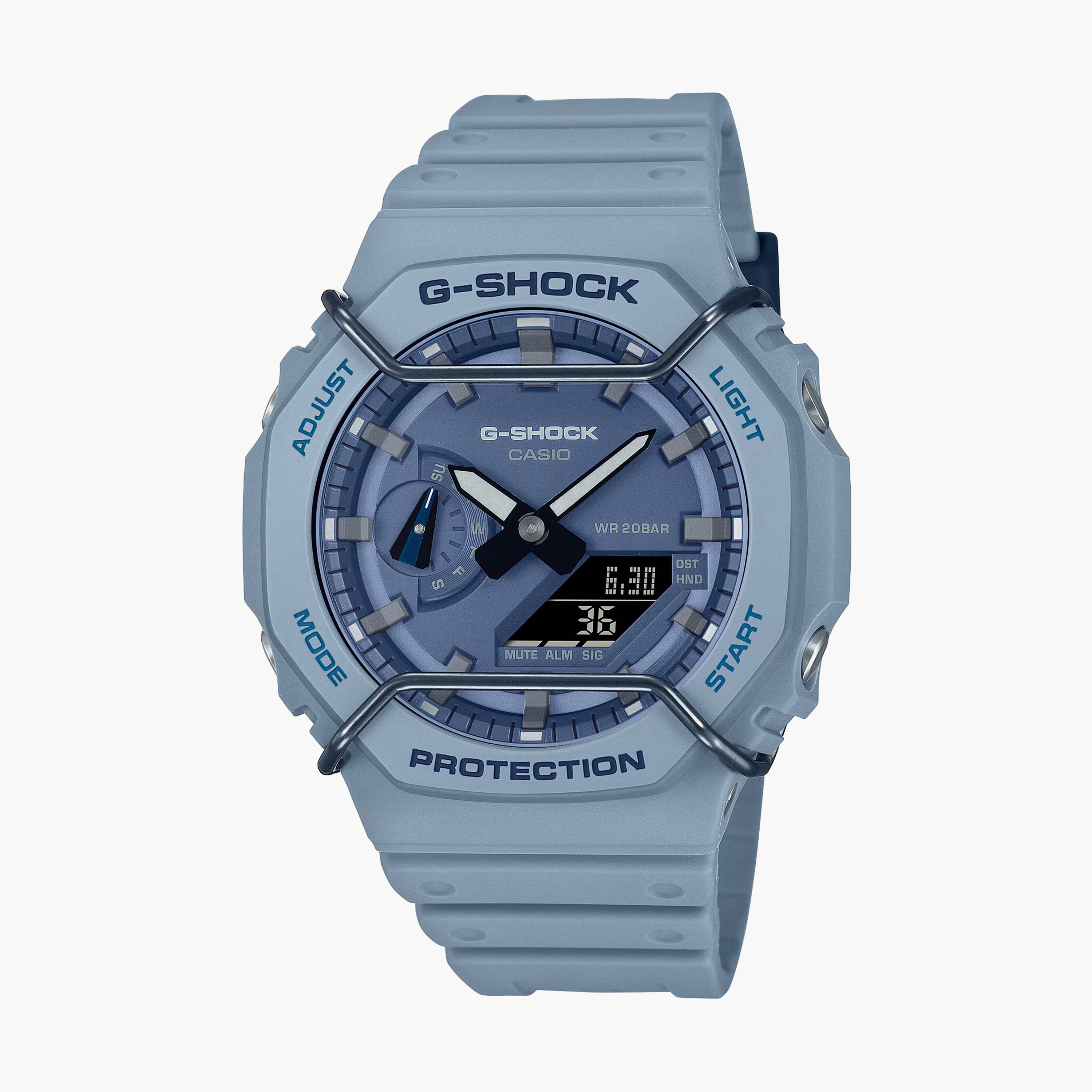 G-Shock Men's Blue Analog-Digital Resin Strap Watch | GA-2100PT-2ADR-men-watchesandjewellery-watches-image-1