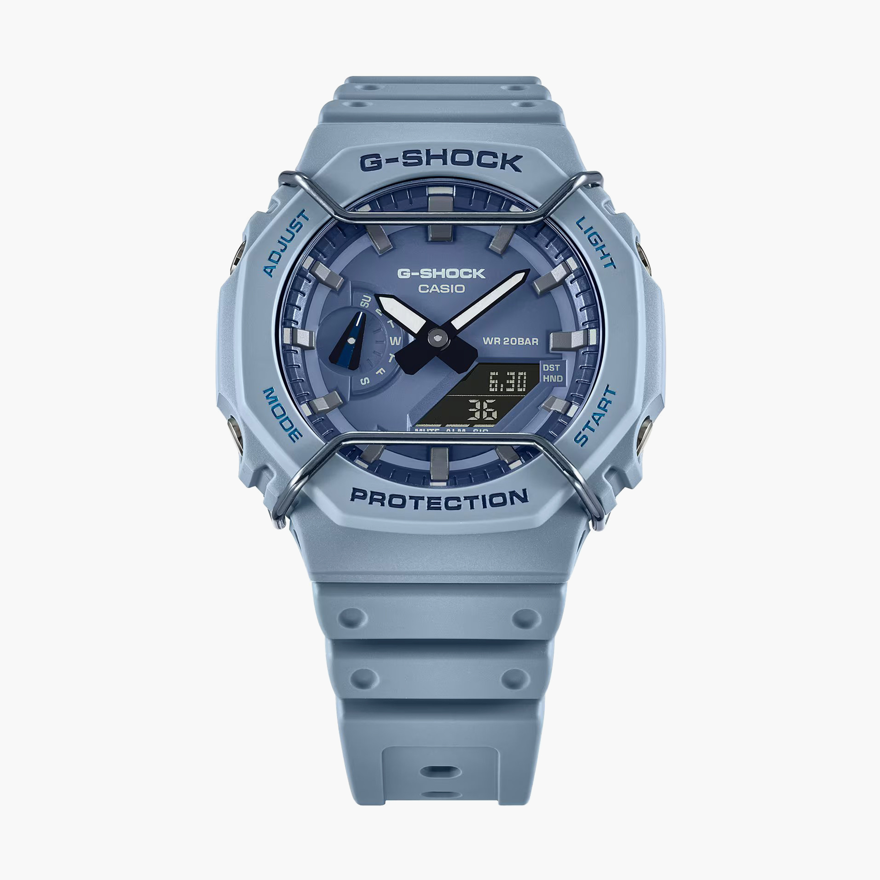 G-Shock Men's Blue Analog-Digital Resin Strap Watch | GA-2100PT-2ADR-men-watchesandjewellery-watches-image-2