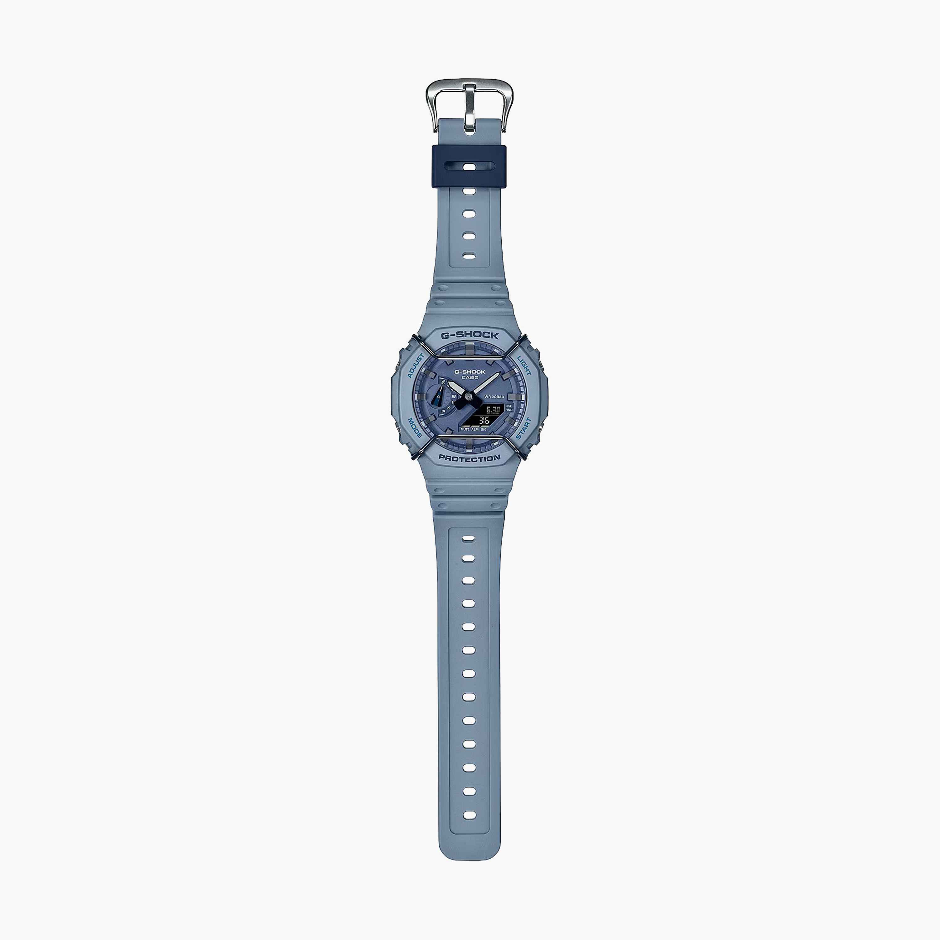 G-Shock Men's Blue Analog-Digital Resin Strap Watch | GA-2100PT-2ADR-men-watchesandjewellery-watches-image-3