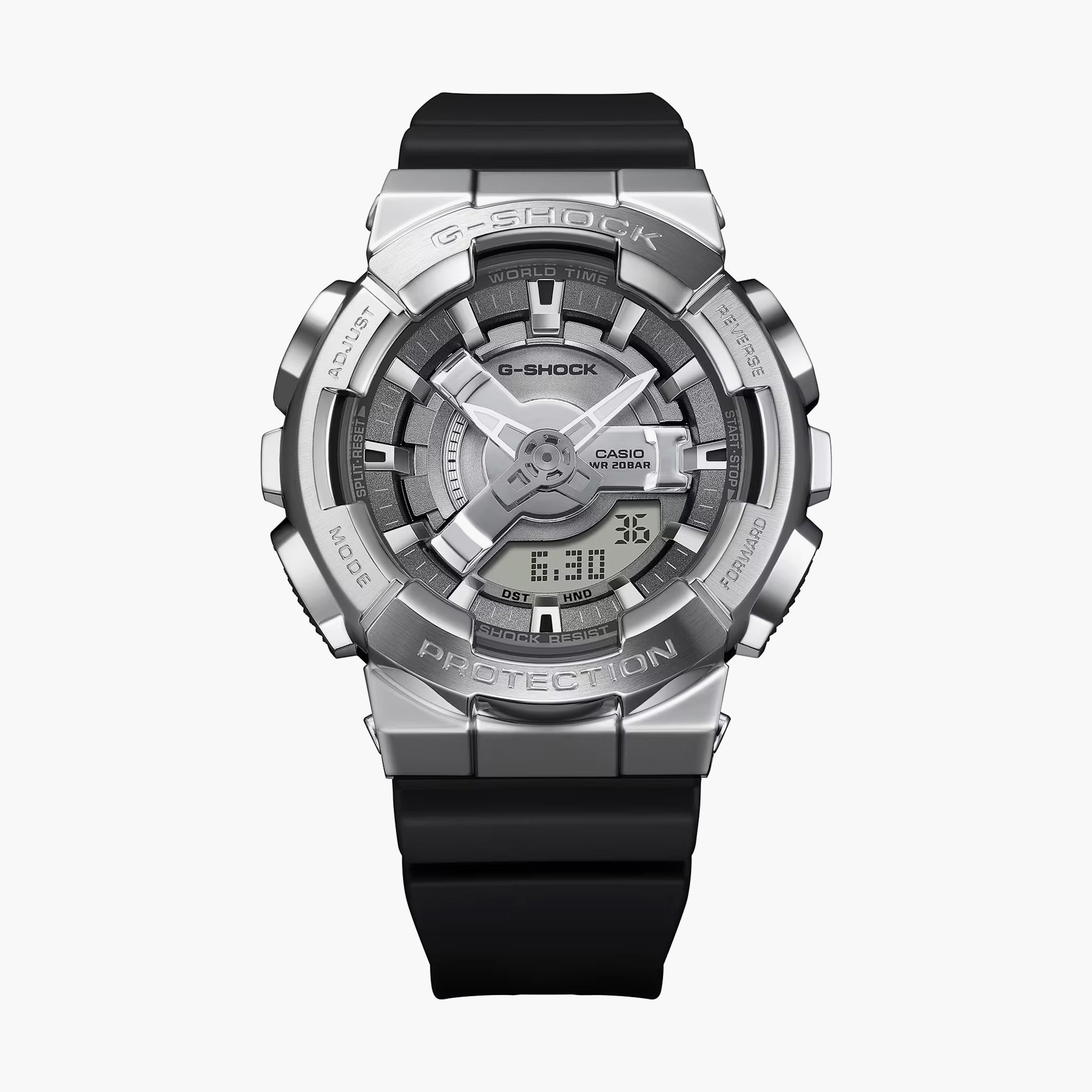 G-Shock Unisex Black Analog-Digital Resin Strap Watch | GM-S110-1ADR-men-watchesandjewellery-watches-image-2