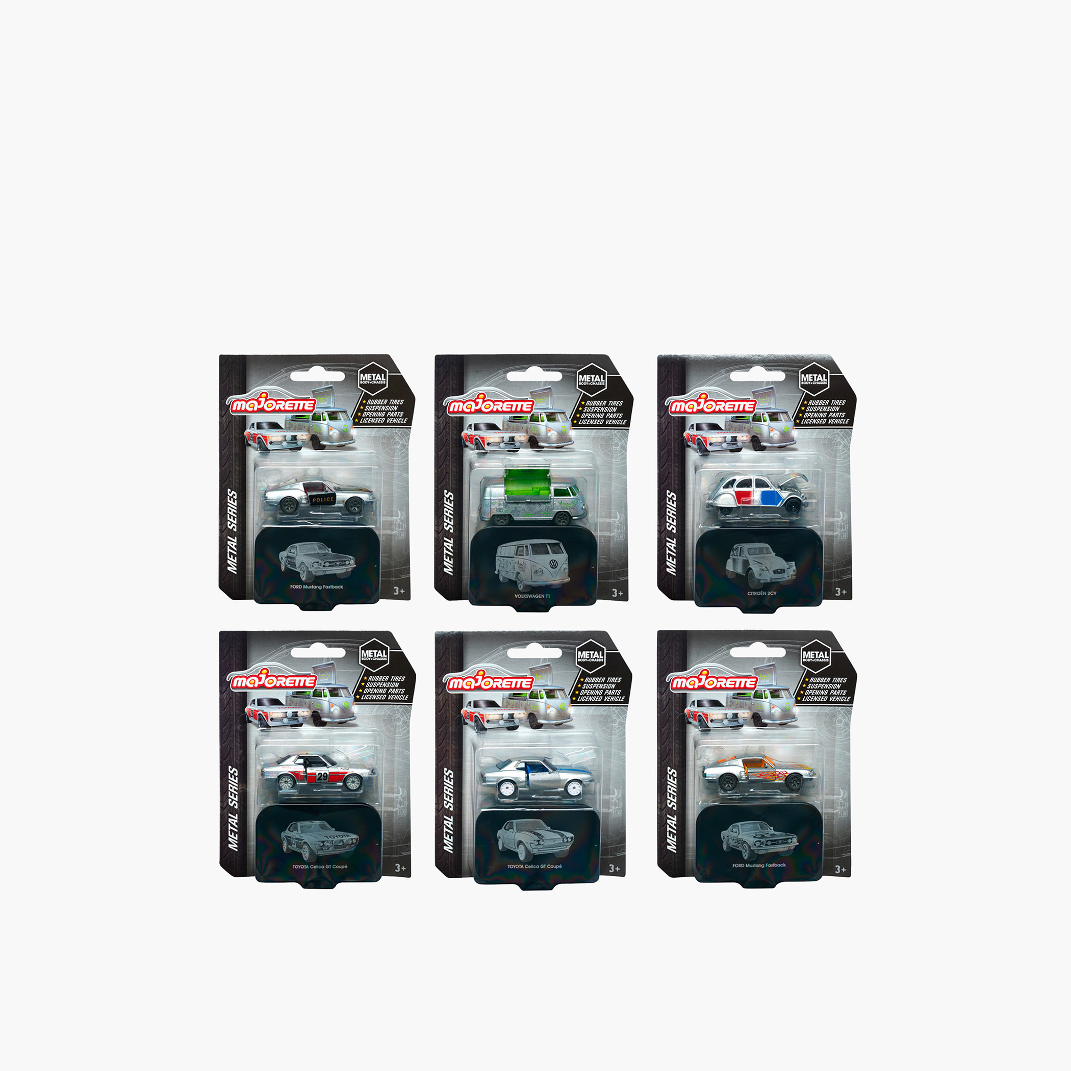 لعبة سيارة متنوعة فينتدج ديلوكس من سلسلة السيارات المعدن من ماجوريت-toys-playvehicles-cars-image-1