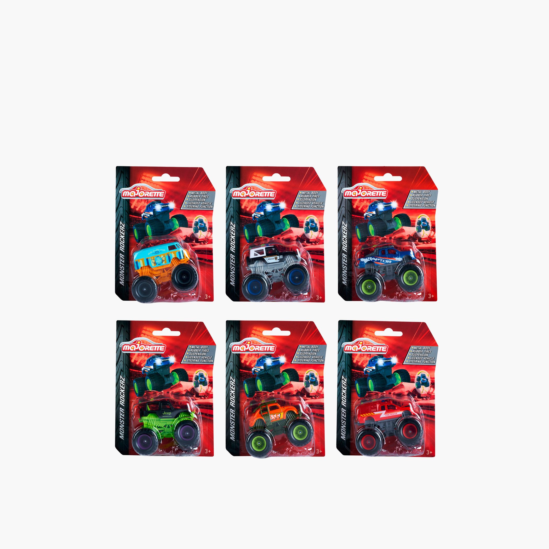 Majorette Monster Rockerz 6-Piece Assorted Toy Vehicle-toys-playvehicles-diecastcars-image-3