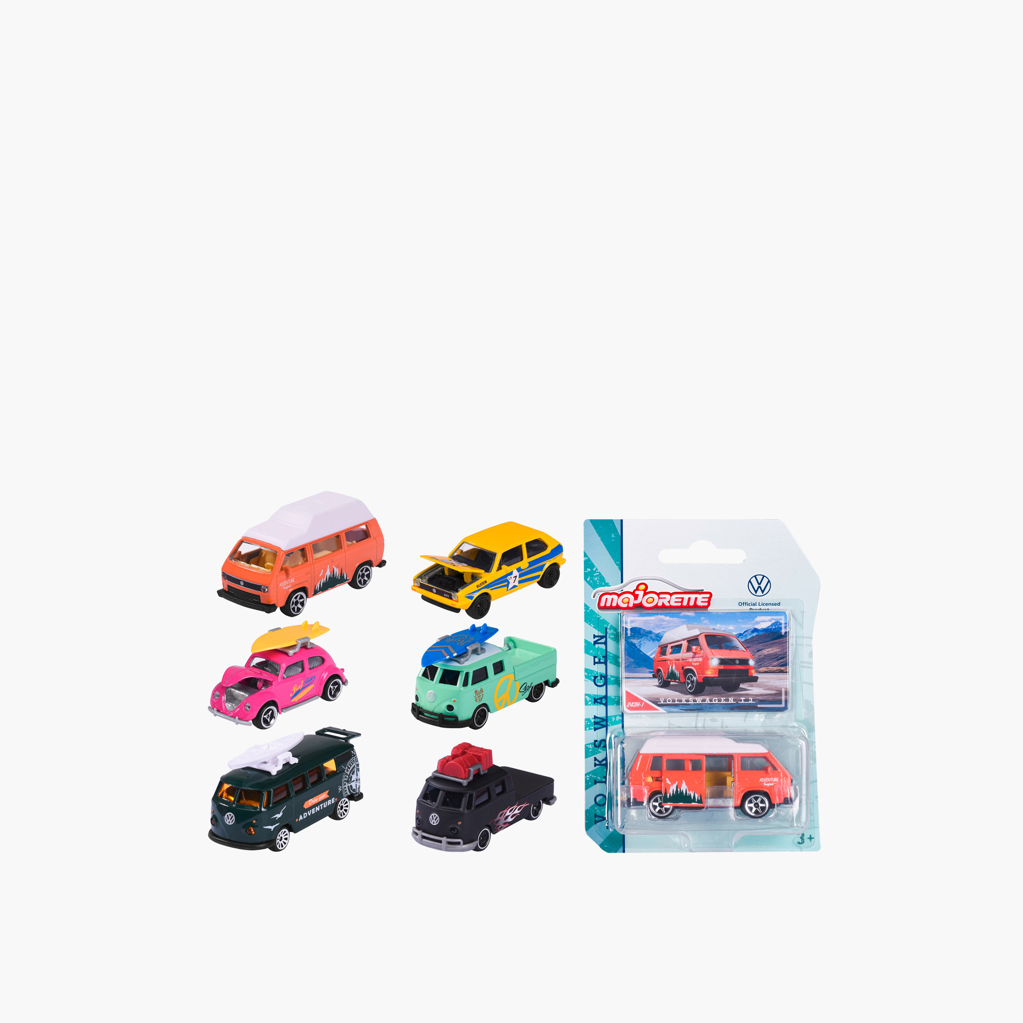 Majorette Assorted Volkswagen The Originals Premium Car - Set of 6-toys-playvehicles-cars-image-1