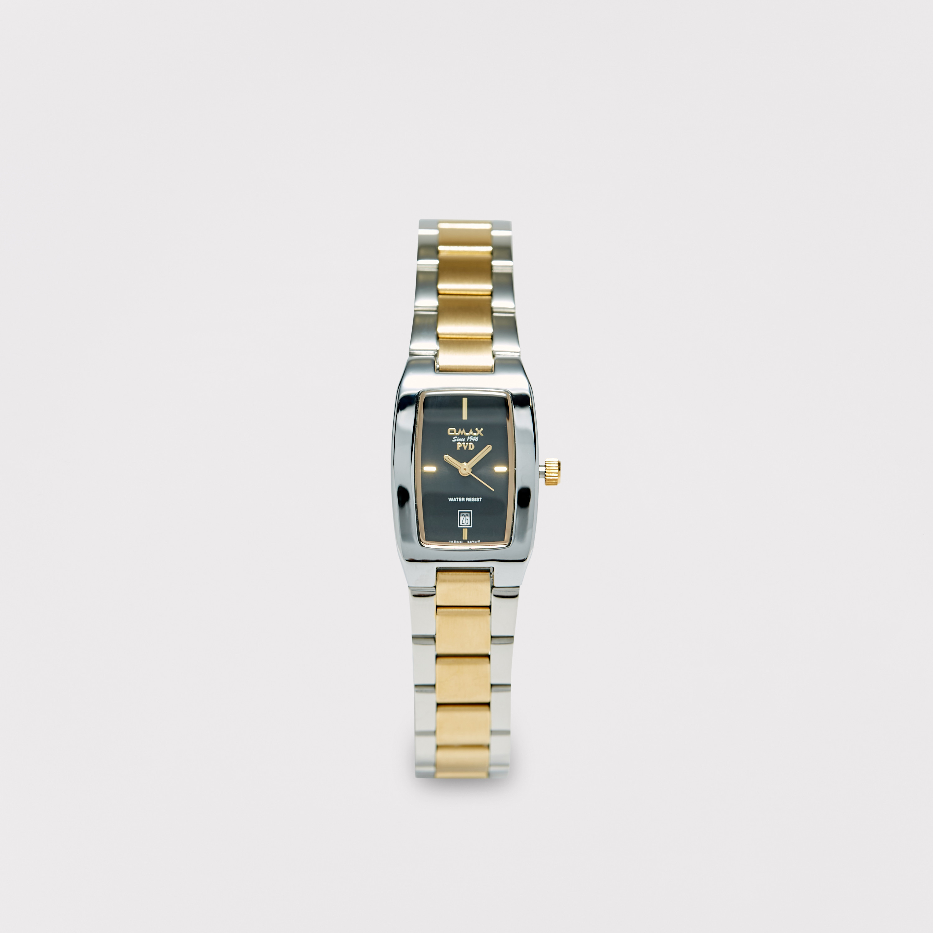 Omax Women's Silver & Gold Stainless Steel Strap Analog Wristwatch - 00CFD024N002-women-watchesandjewellery-watches-image-1