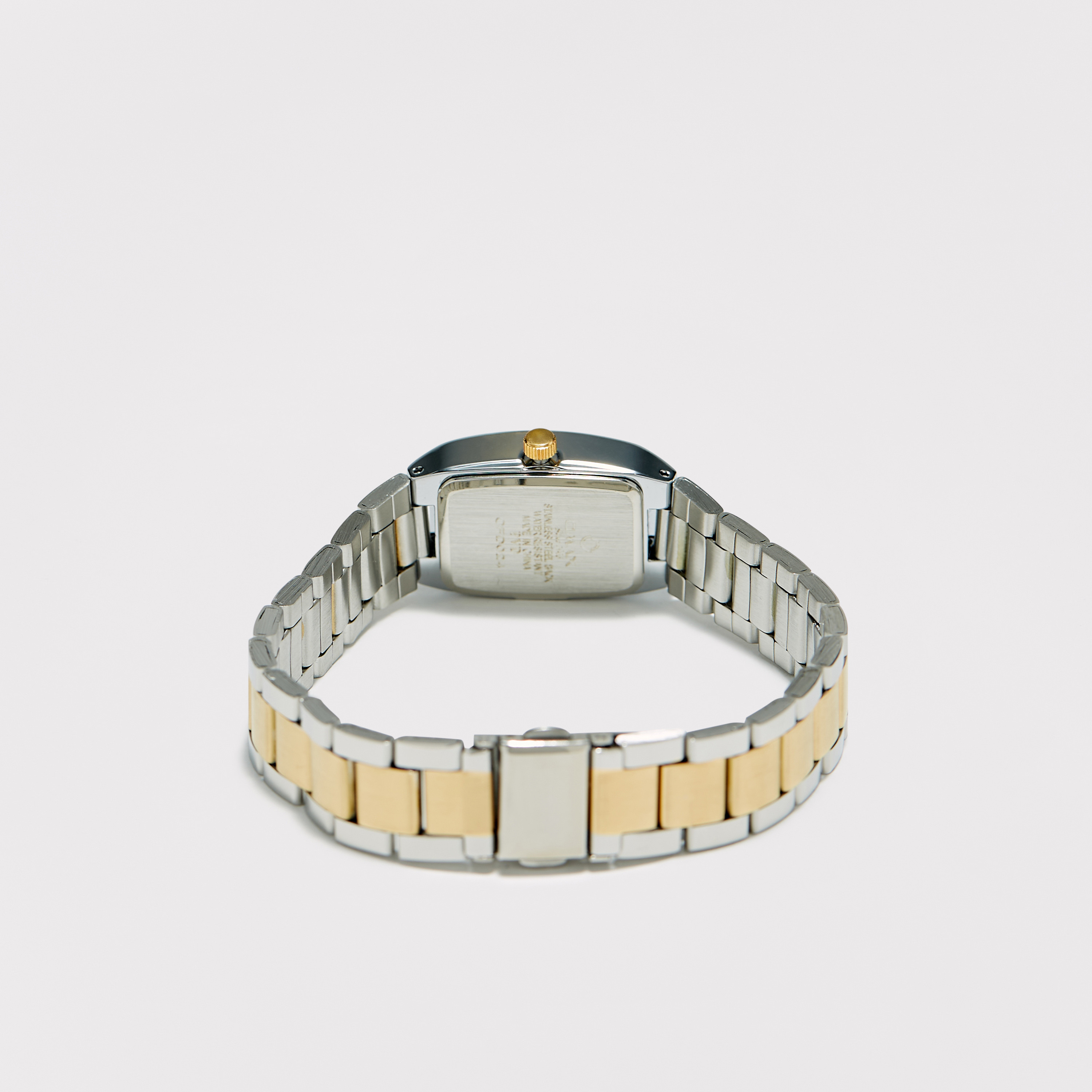 Omax Women's Silver & Gold Stainless Steel Strap Analog Wristwatch - 00CFD024N002-women-watchesandjewellery-watches-image-2