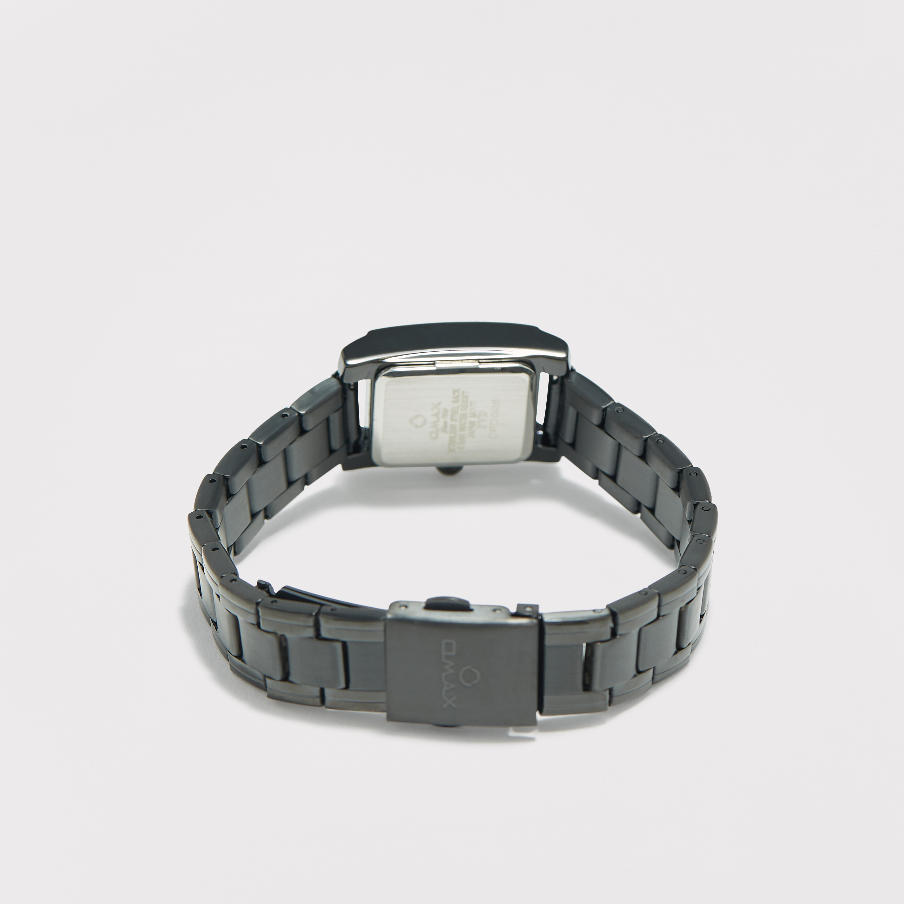 Omax Women's Black Stainless Steel Strap Analog Wristwatch - 00CFD026B012 | 42 MM-women-watchesandjewellery-watches-image-2