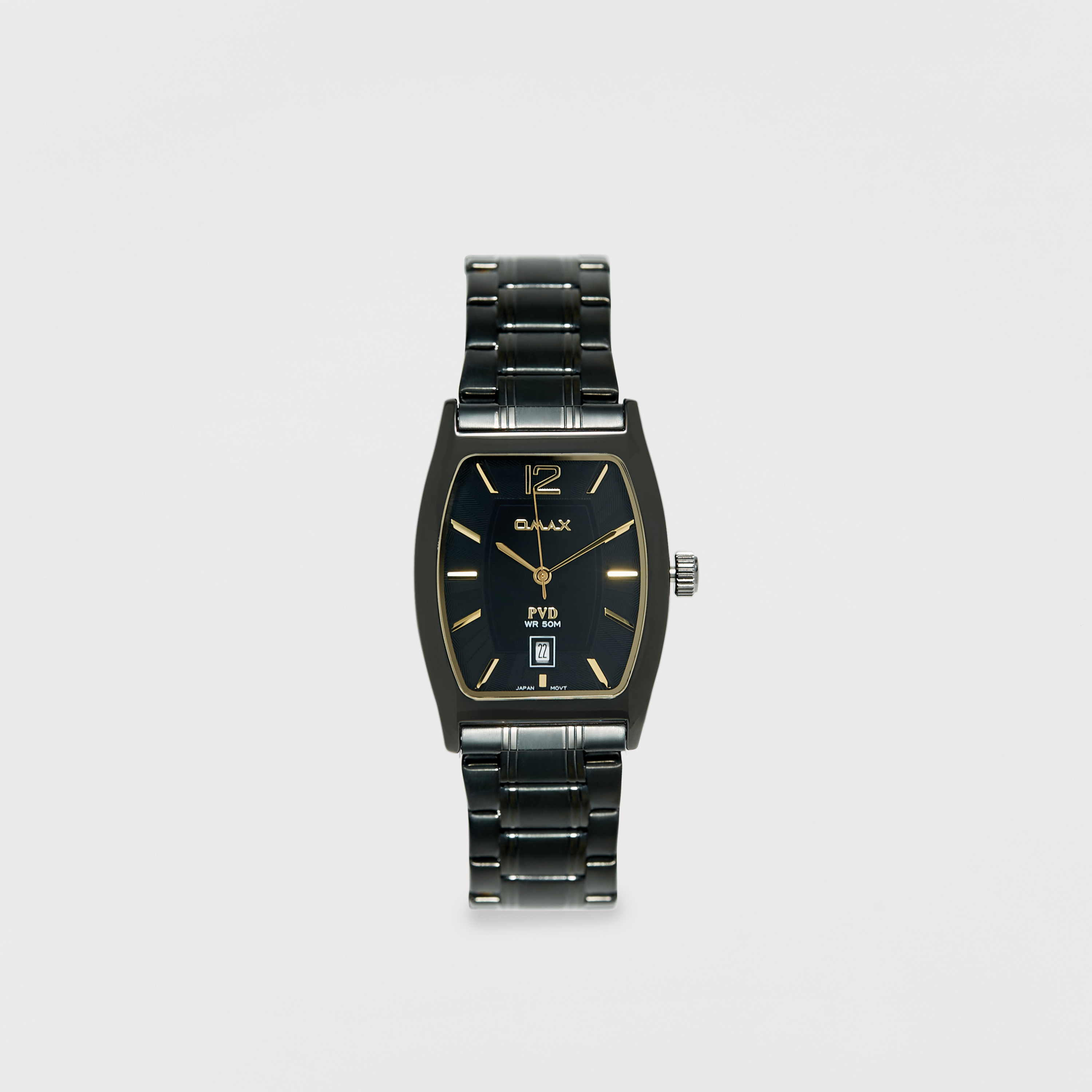 ساعة يد تناظرية سوداء بسوار ستانلس ستيل للرجال من أوماكس - 00CFD027B002-men-watchesandjewellery-watches-image-8