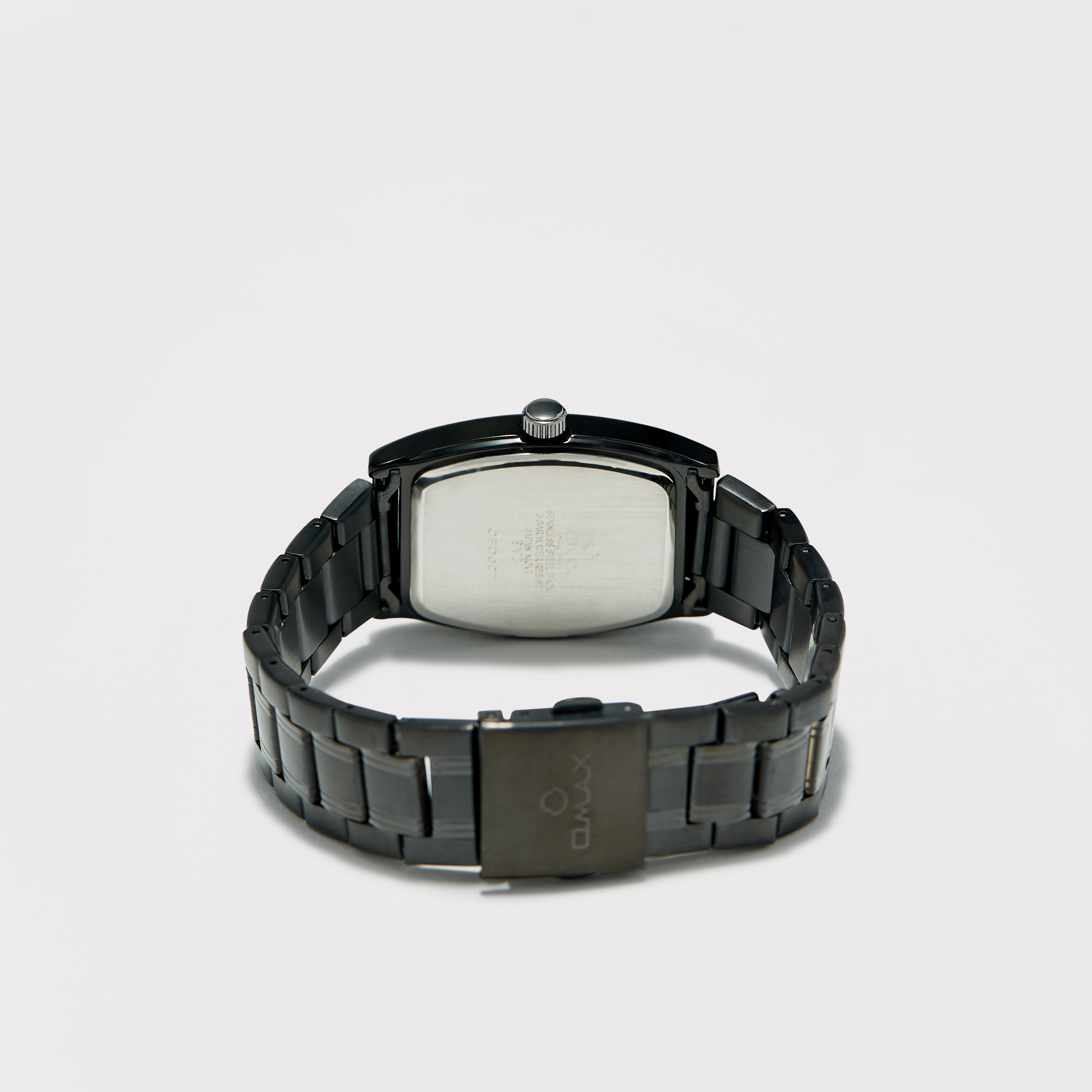 ساعة يد تناظرية سوداء بسوار ستانلس ستيل للرجال من أوماكس - 00CFD027B002-men-watchesandjewellery-watches-image-7