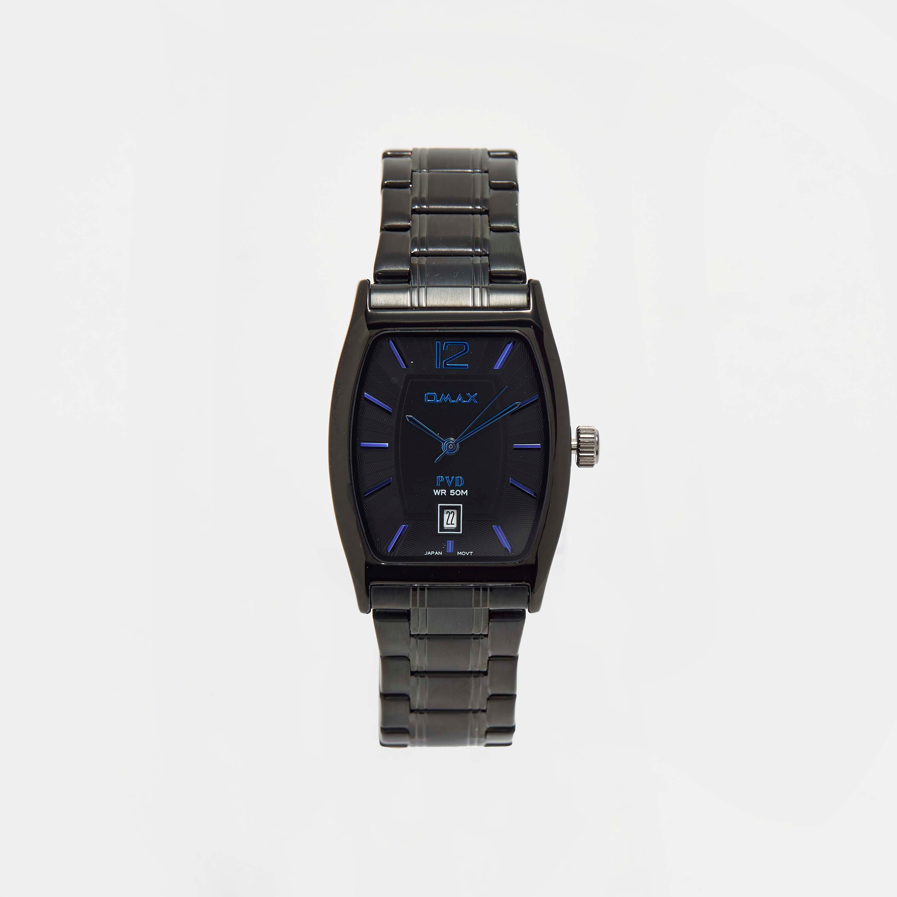 ساعة يد تناظرية سوداء بسوار ستانلس ستيل للرجال من أوماكس - 00CFD027B002-men-watchesandjewellery-watches-image-4