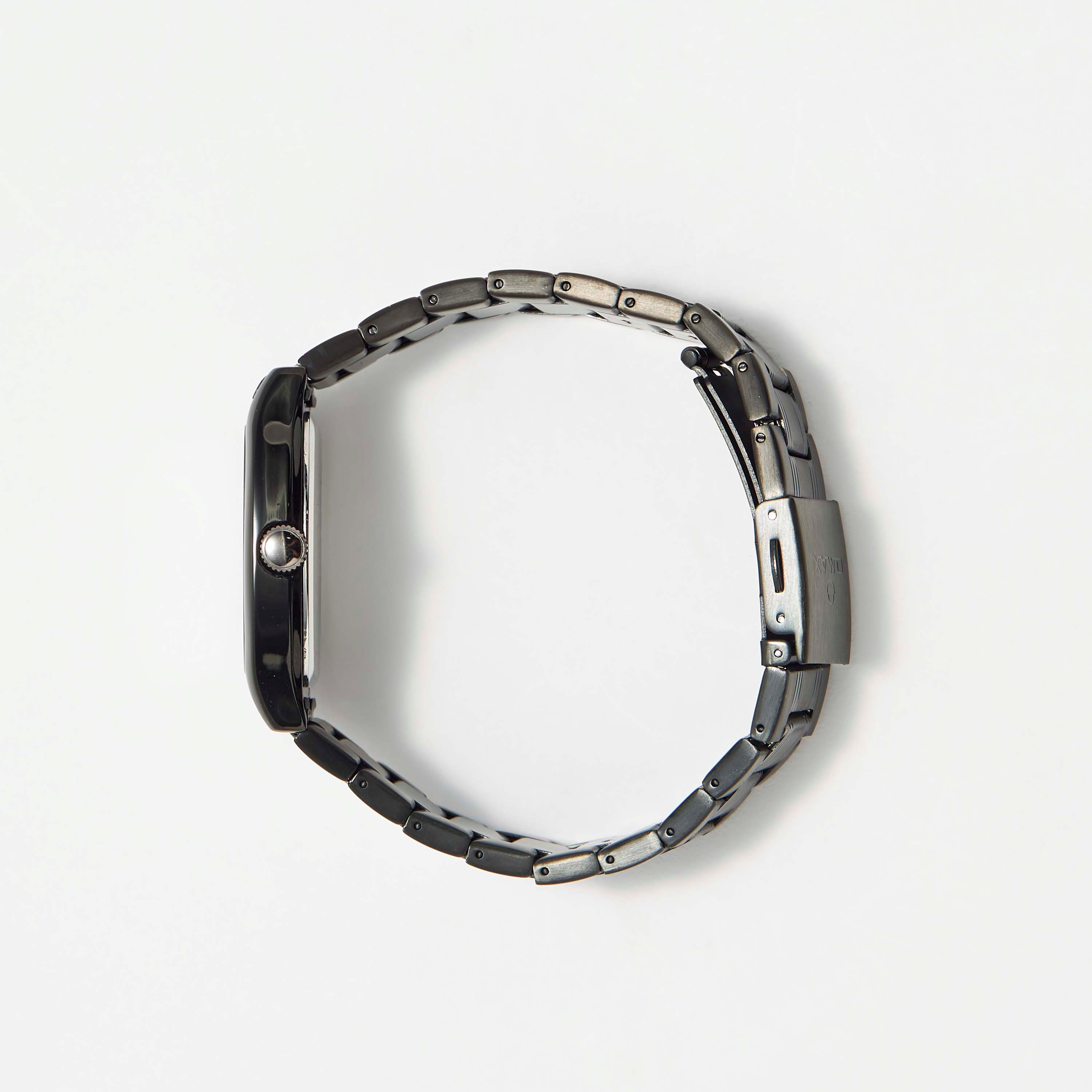 ساعة يد تناظرية سوداء بسوار ستانلس ستيل للرجال من أوماكس - 00CFD027B002-men-watchesandjewellery-watches-image-3