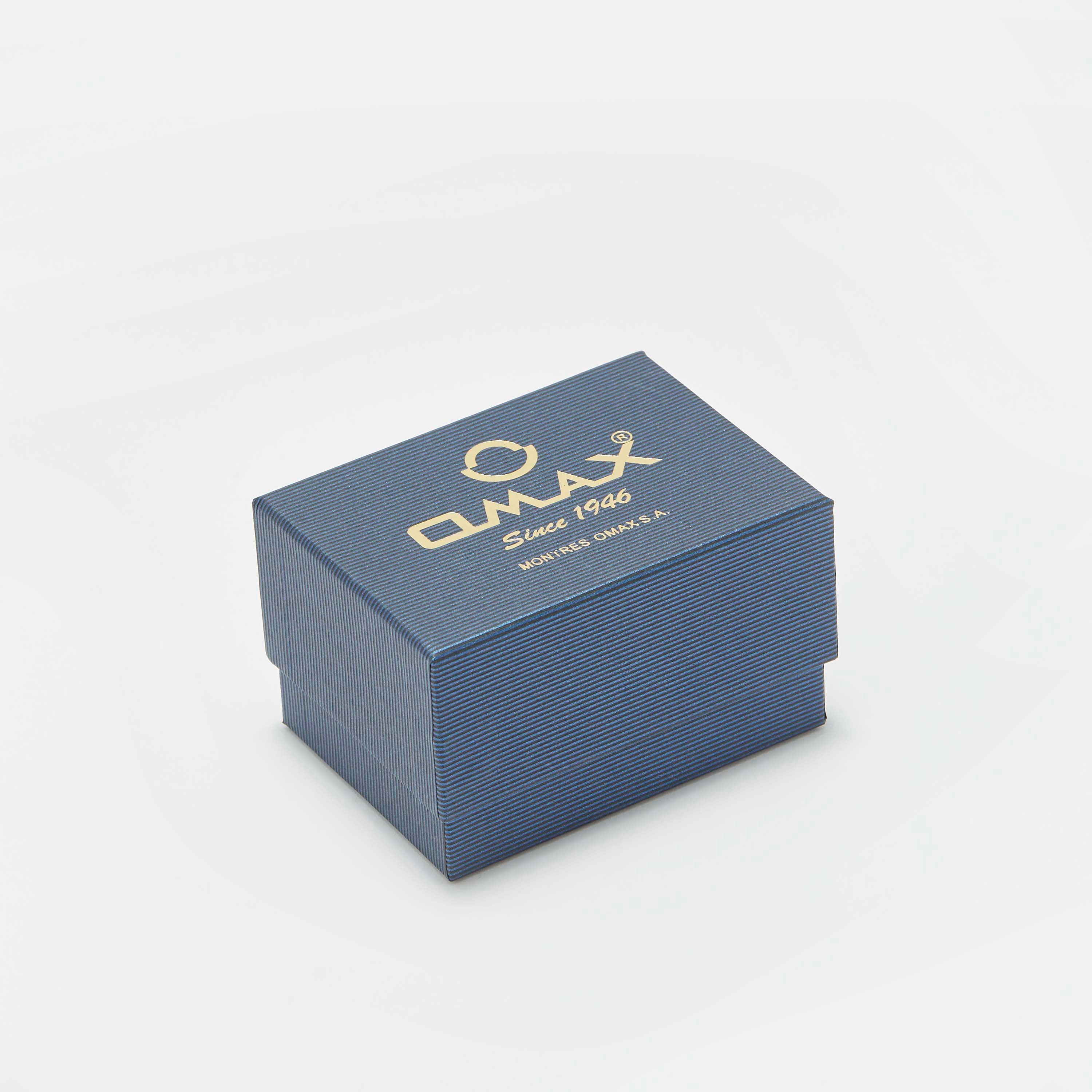 ساعة يد تناظرية سوداء بسوار ستانلس ستيل للرجال من أوماكس - 00CFD027B002-men-watchesandjewellery-watches-image-1