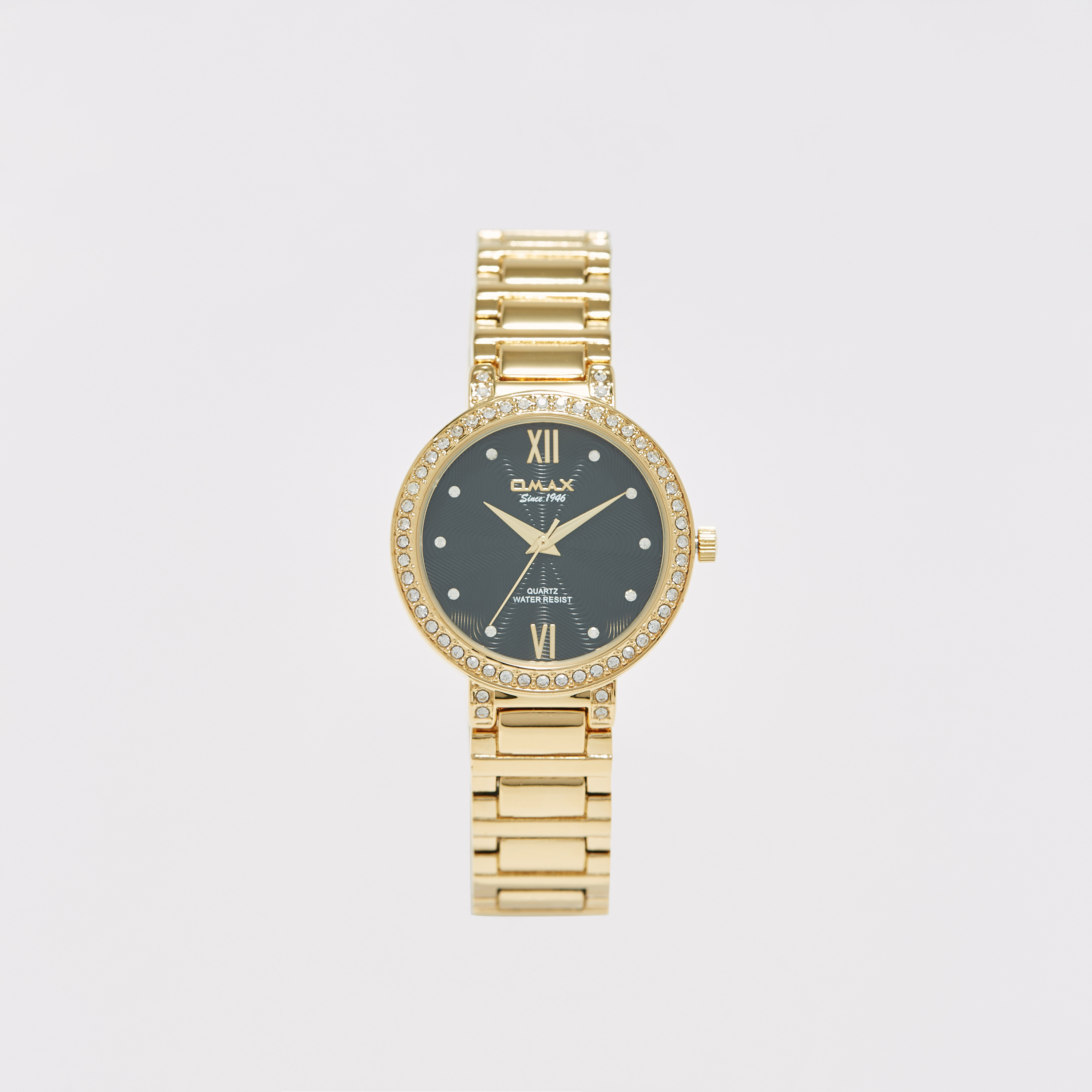 Omax Women's Gold Stainless Steel Strap Analog Wristwatch - 00JDP030Q002 | 36 MM-women-watchesandjewellery-watches-image-1