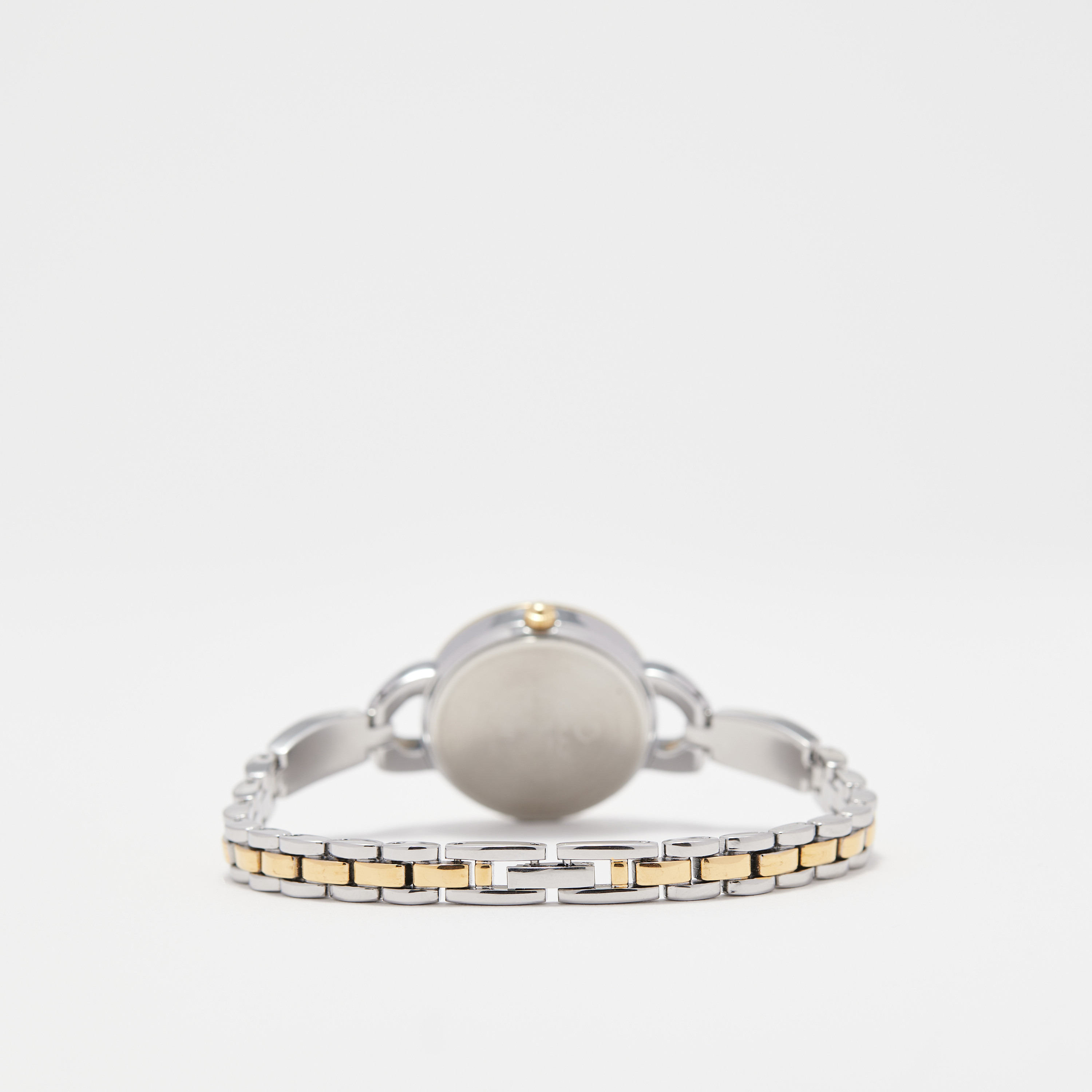 ساعة يد تناظرية فضية وذهبية بسوار ستانلس ستيل للنساء من أوماكس - 00JEC018N001-women-watchesandjewellery-watches-image-3